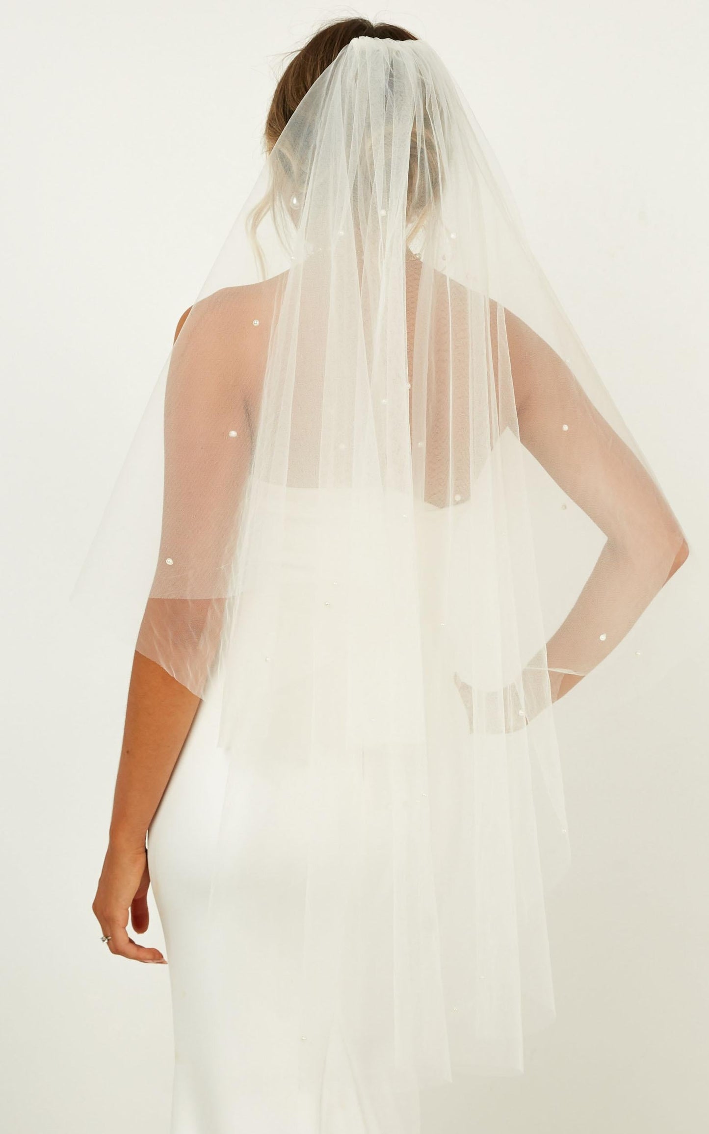 Hearts Collide Veil In White