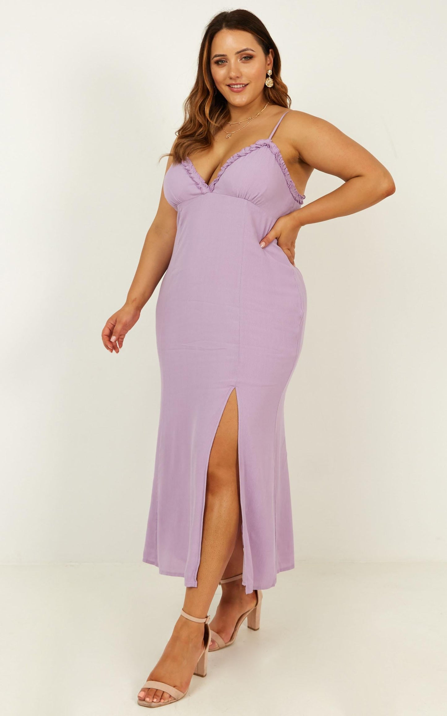 Intrinsic Girl Dress In Lilac