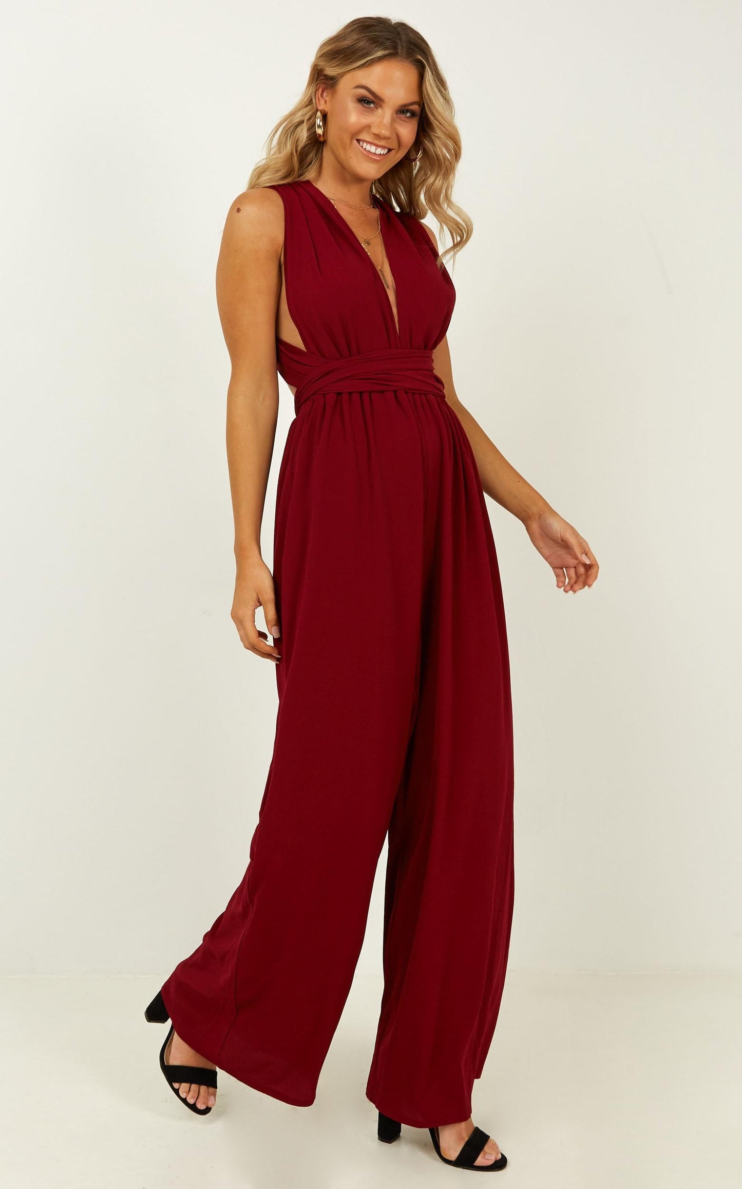 Girls Life Jumpsuit in Wine