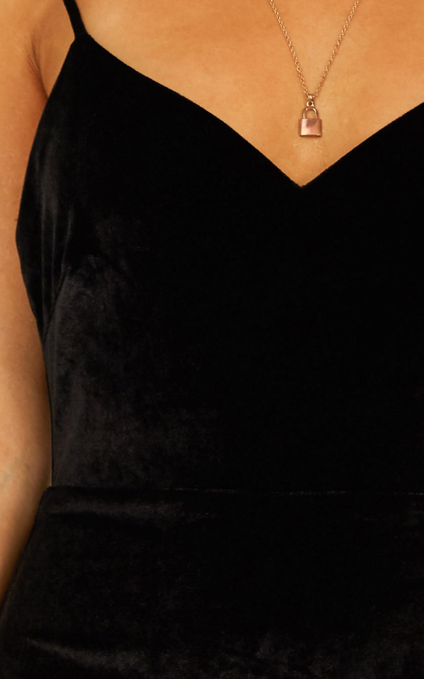 Take My Chances Dress In Black Velvet