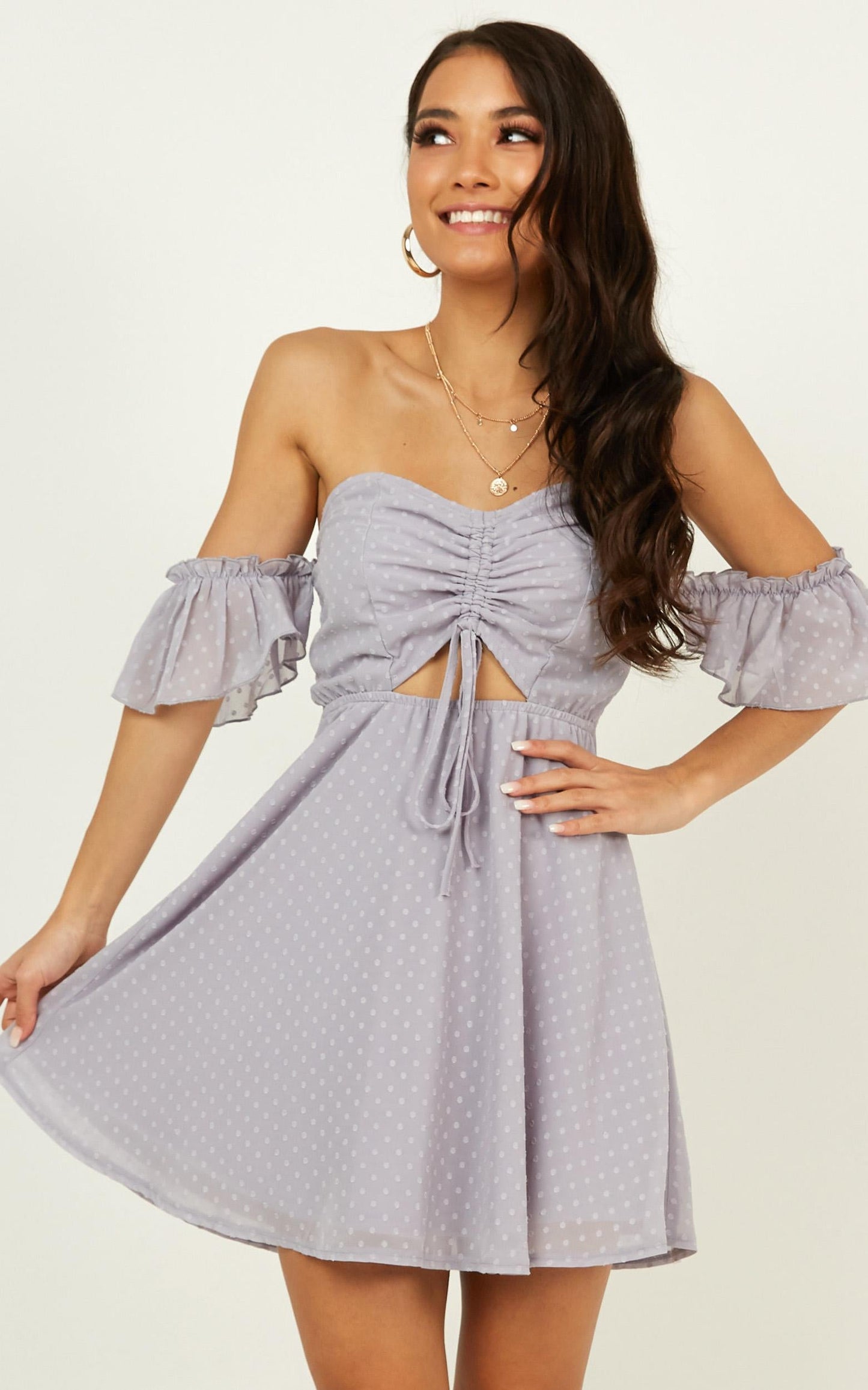 Take Flight Dress in Dove Grey