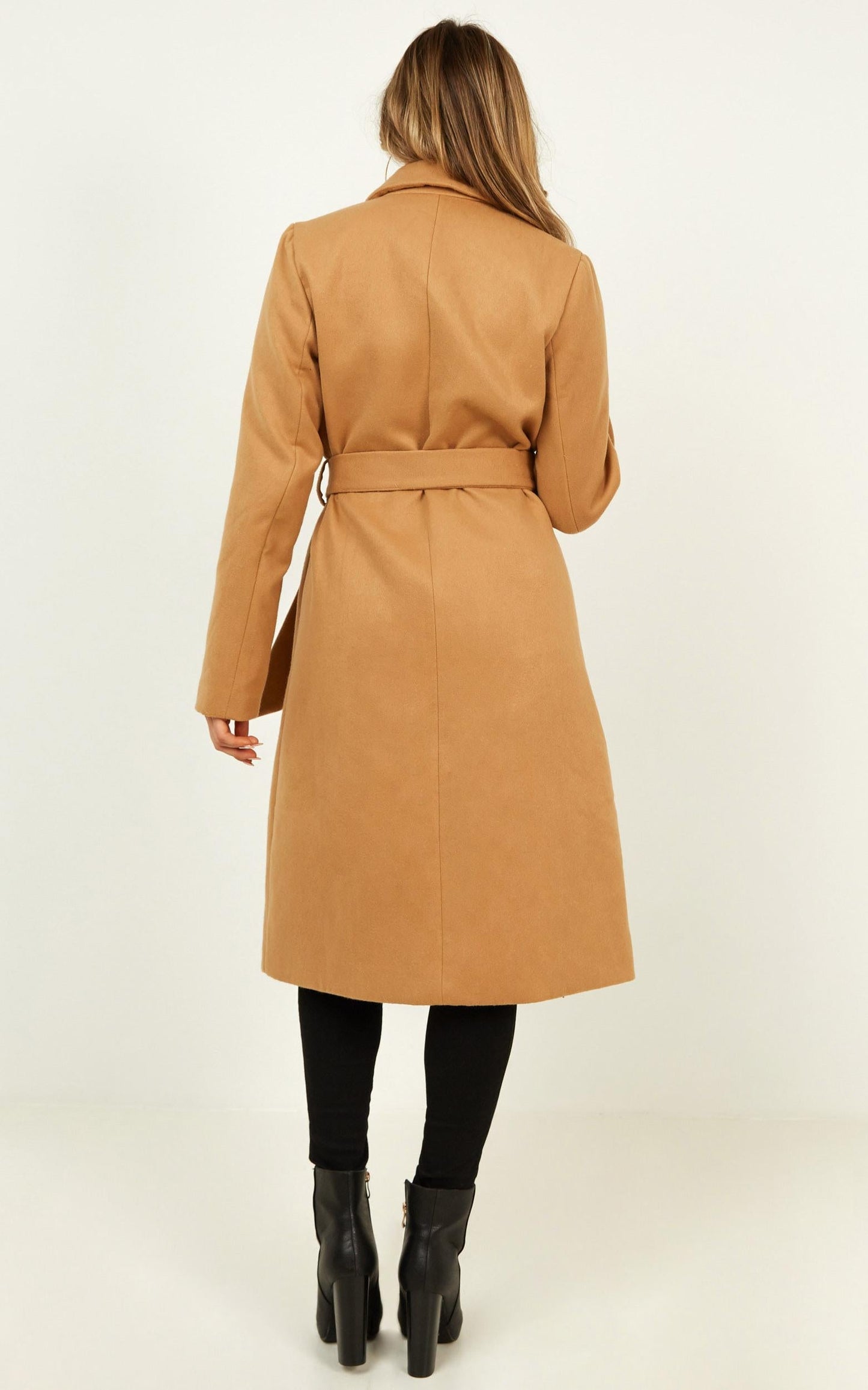 Forever Laughing Coat In Camel
