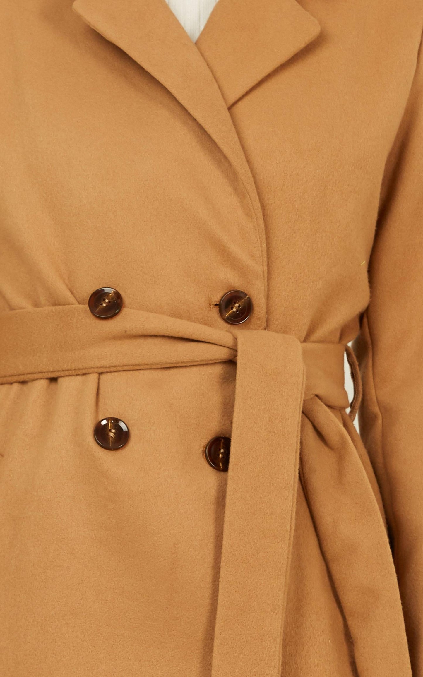 Forever Laughing Coat In Camel