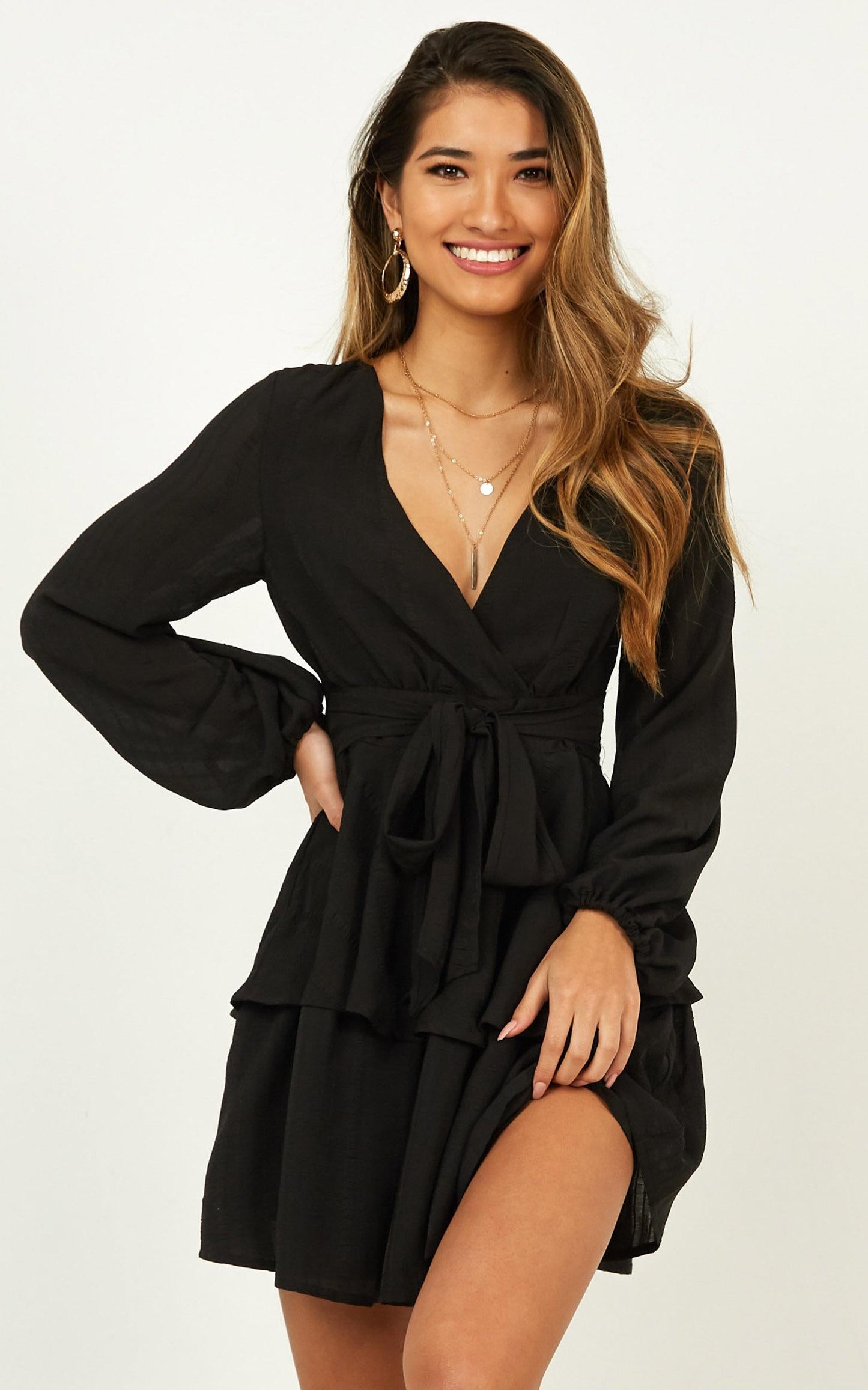 Breaks Like A Heart Dress in Black