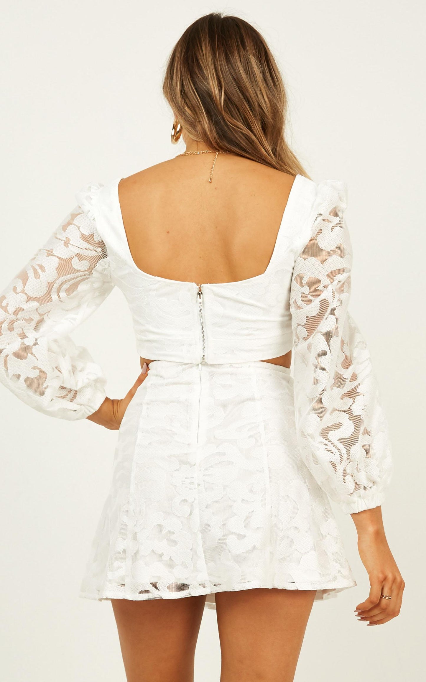 Fool You Two Piece Set In White