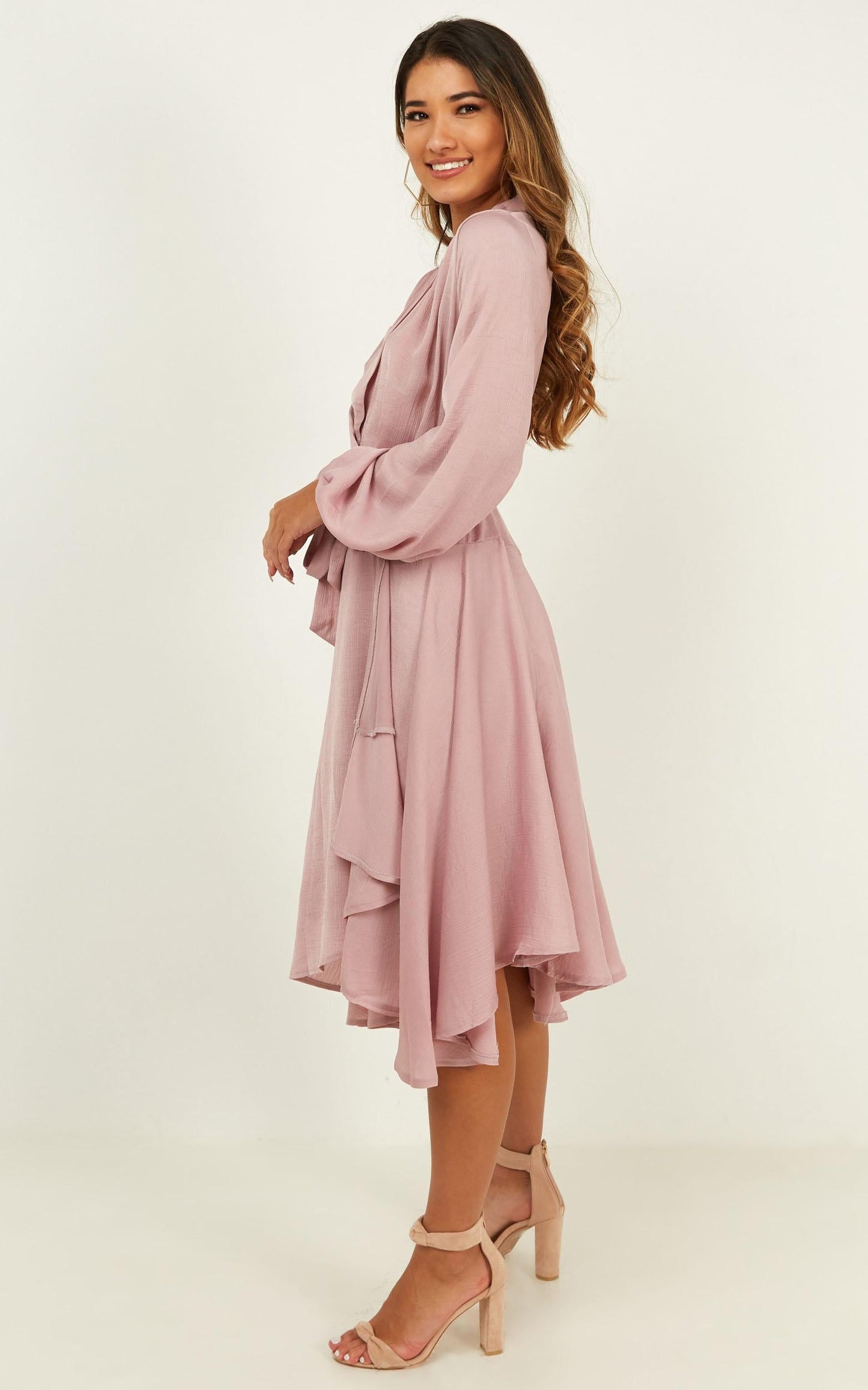 Just A Second Dress In Blush