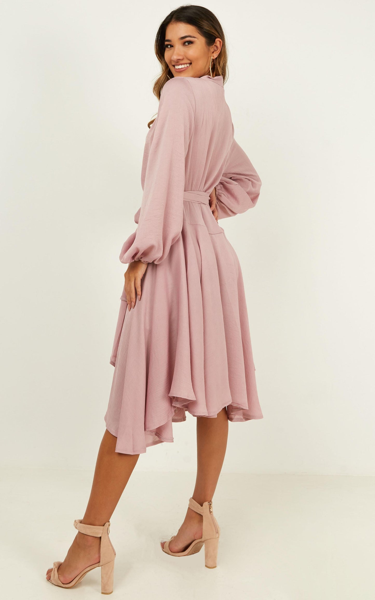 Just A Second Dress In Blush