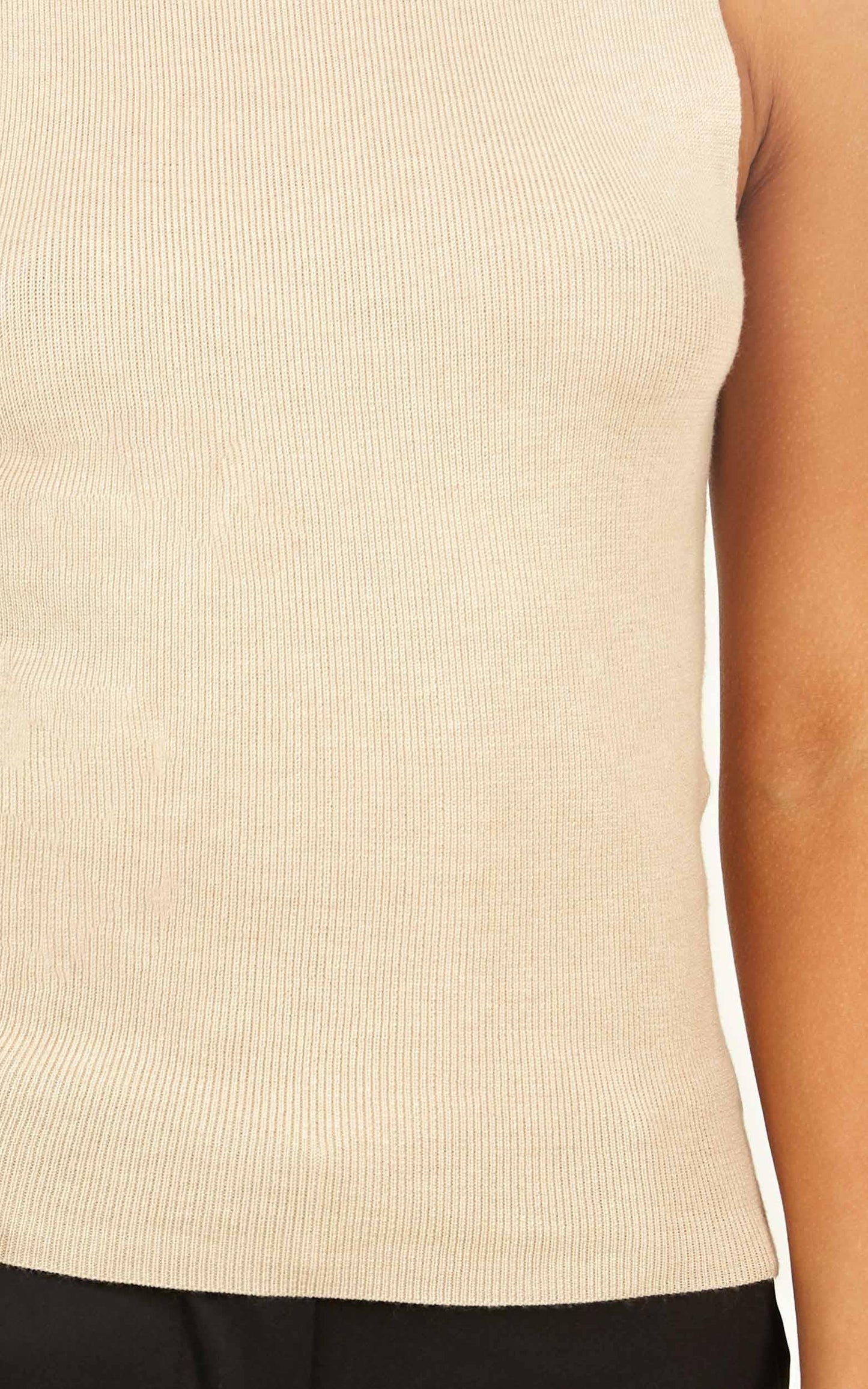 Time Will Tell Knit Top In Beige