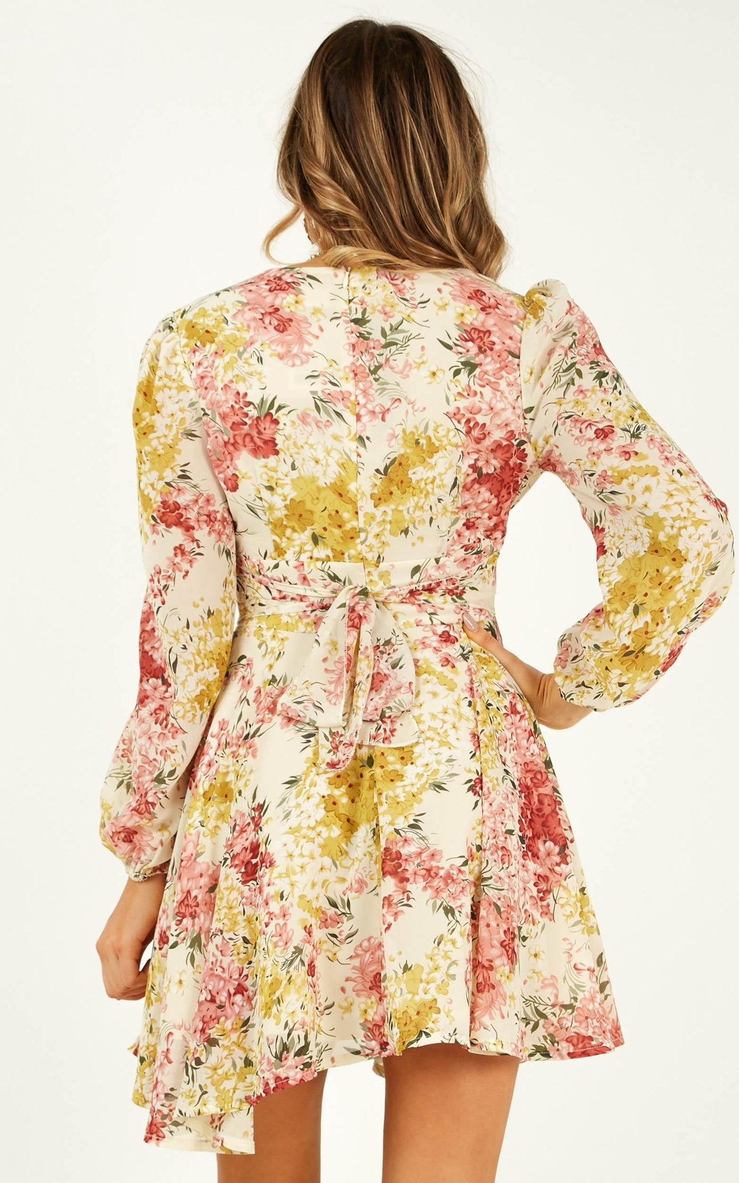 The End Of The Day Dress In White Floral