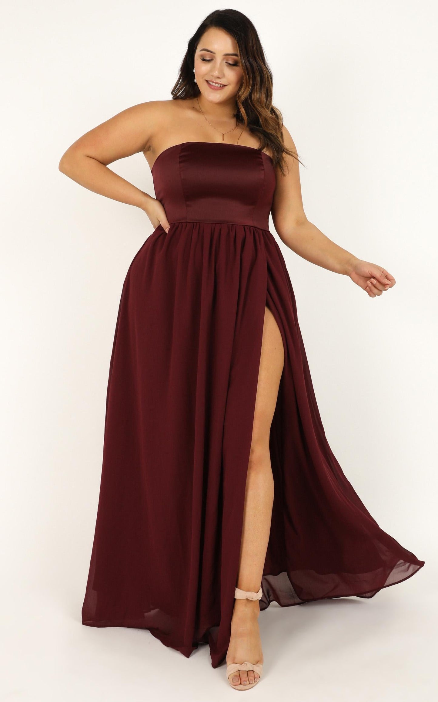 Love Bound Maxi Dress In Wine