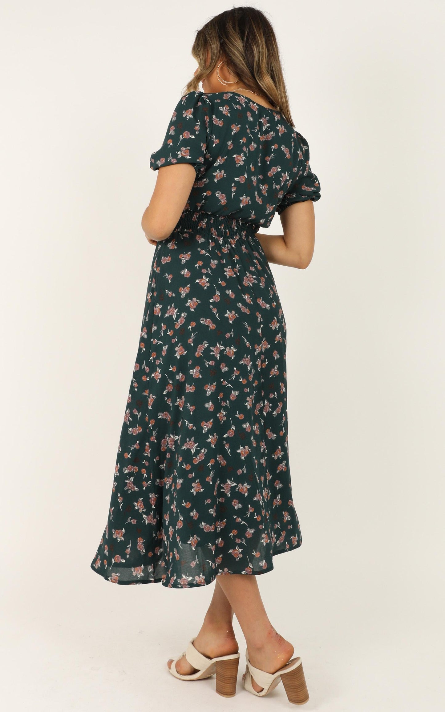What Do You Want Dress In Emerald Floral