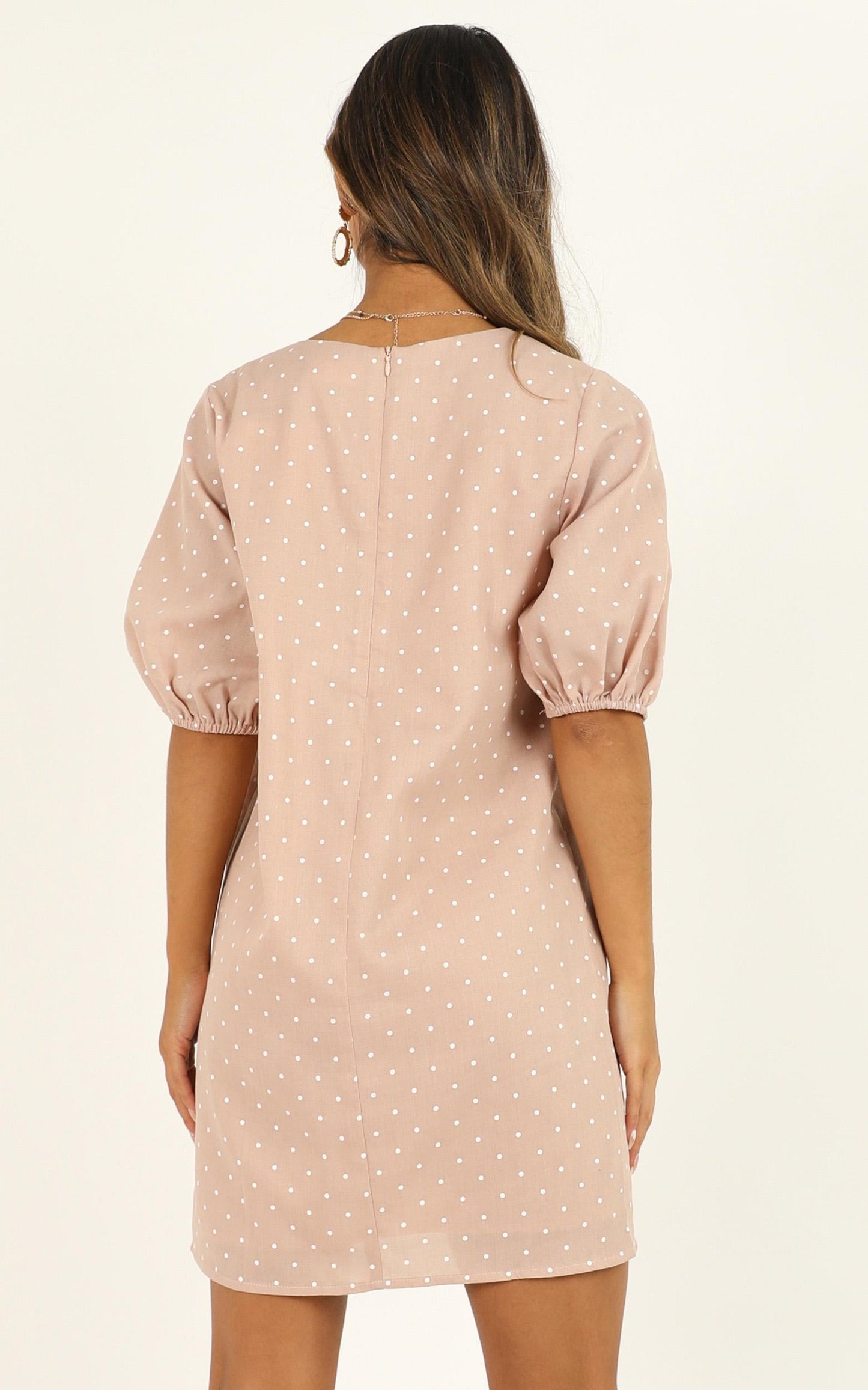 Imagine The Best Dress In Beige Spot