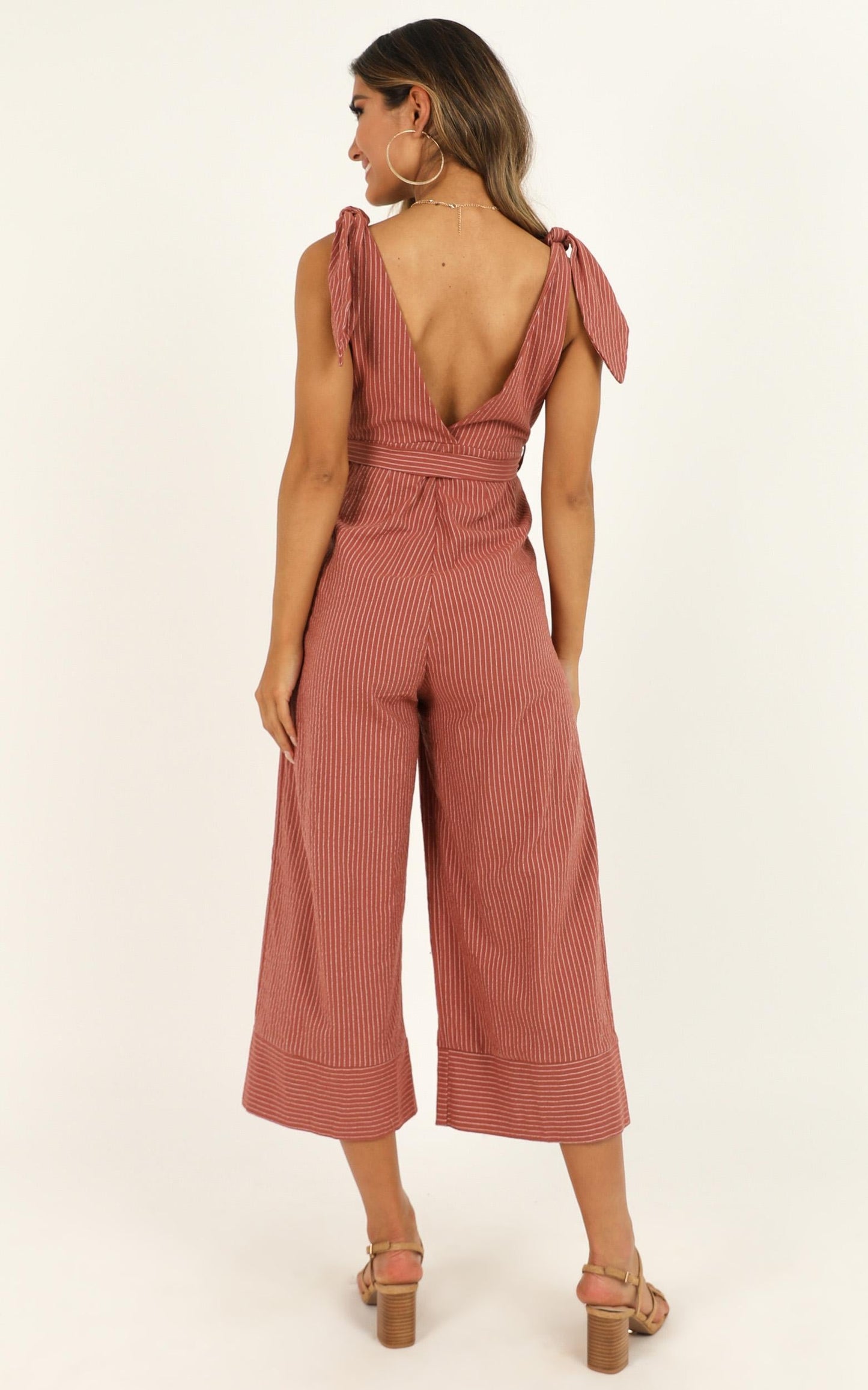 Endless Circling Jumpsuit in Dusty Rose