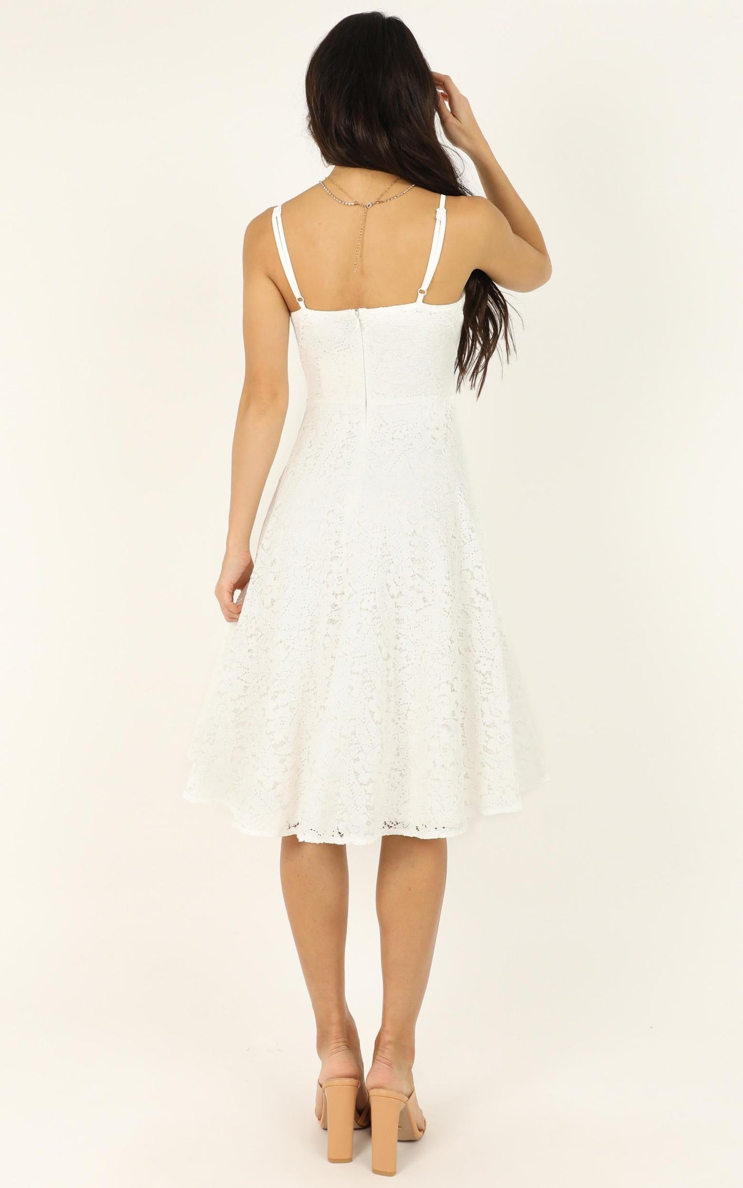 Far Beyond Dress in White Lace