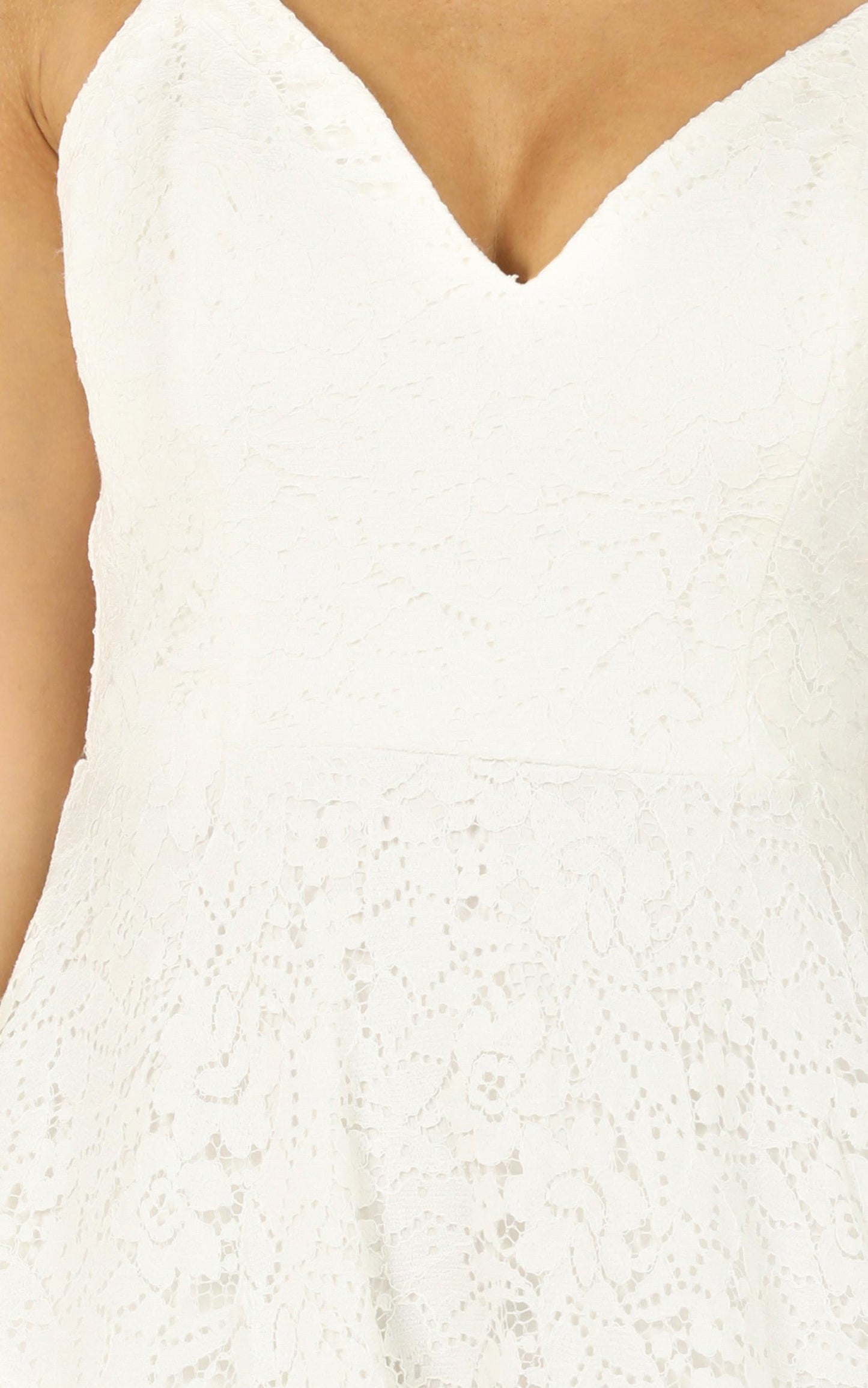Far Beyond Dress in White Lace