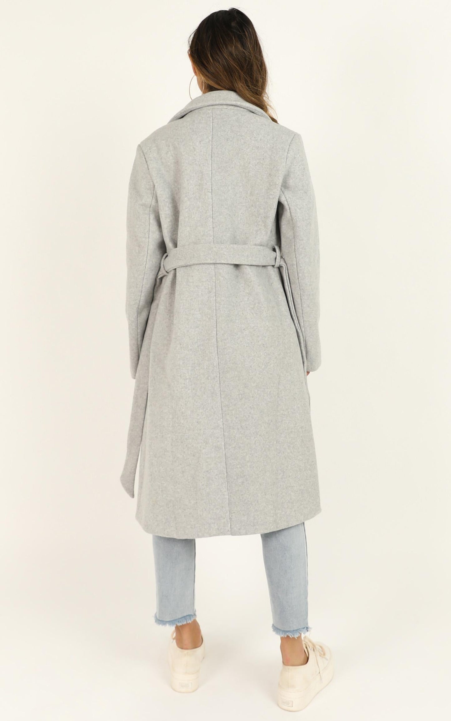 Back To The Big City Coat In Grey
