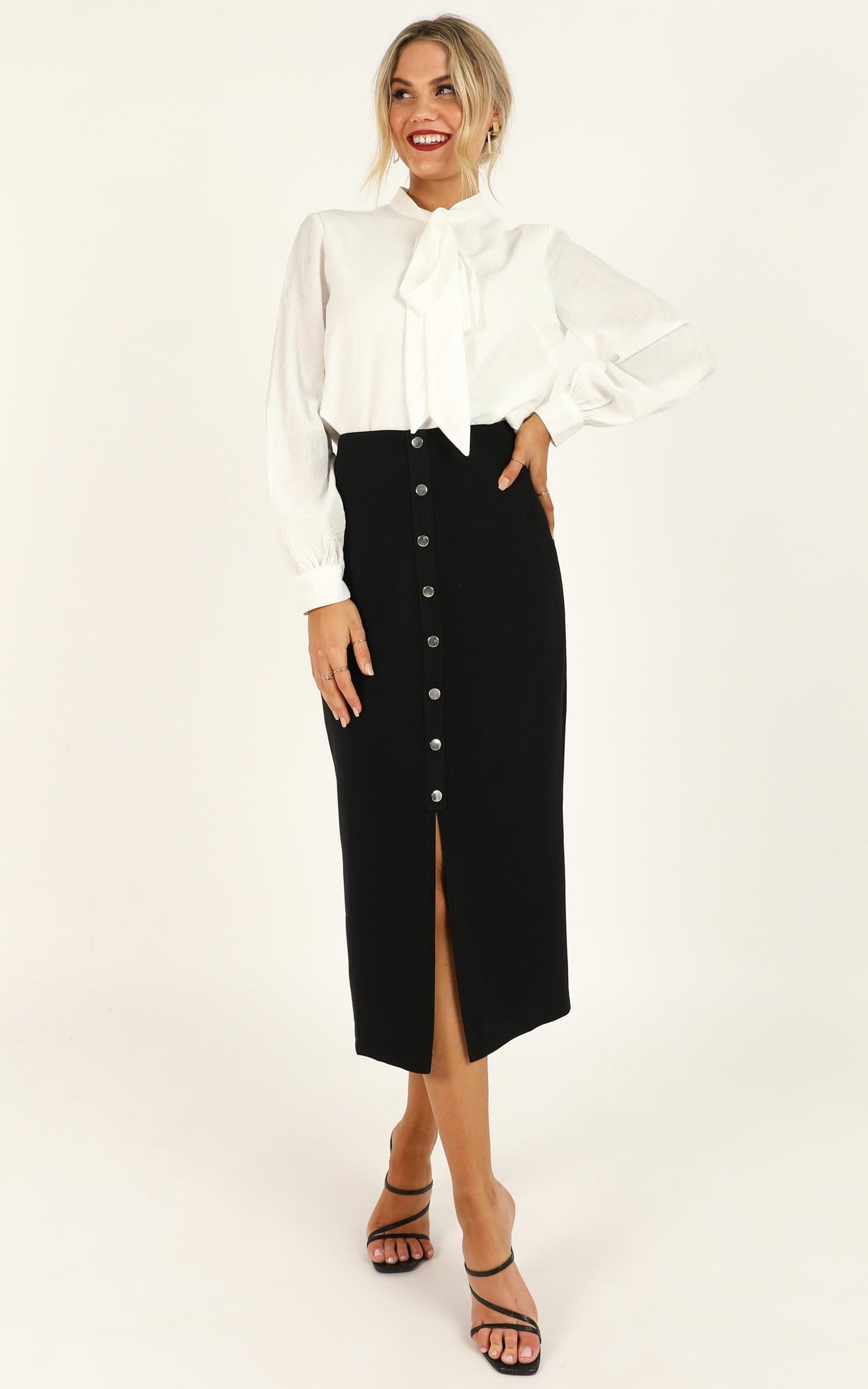 Number Cruncher Skirt In Black