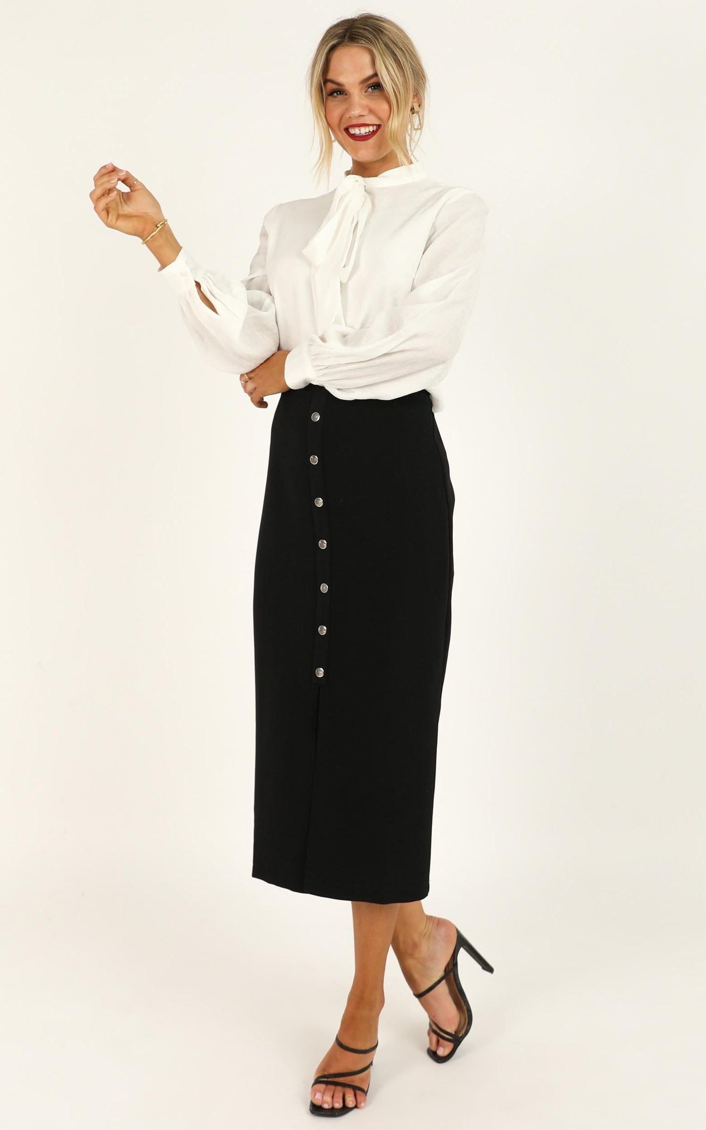 Number Cruncher Skirt In Black