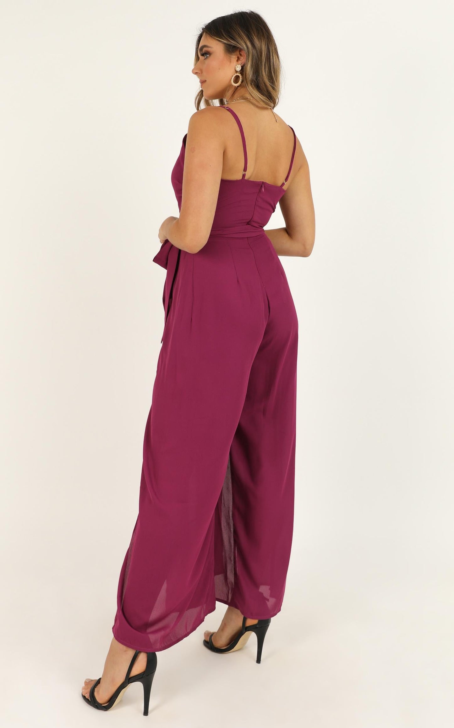 Never Love Me Jumpsuit In Berry