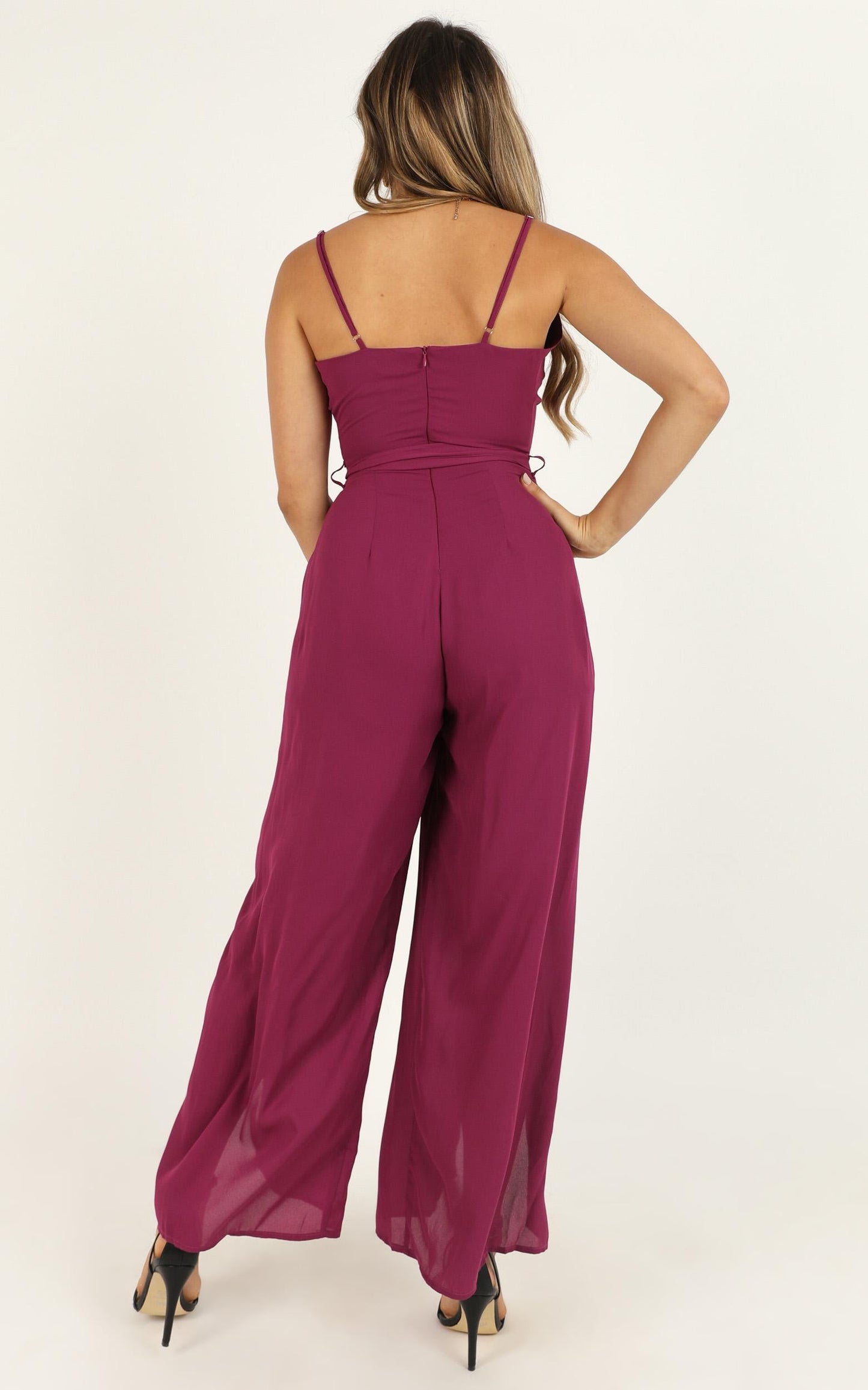 Never Love Me Jumpsuit In Berry