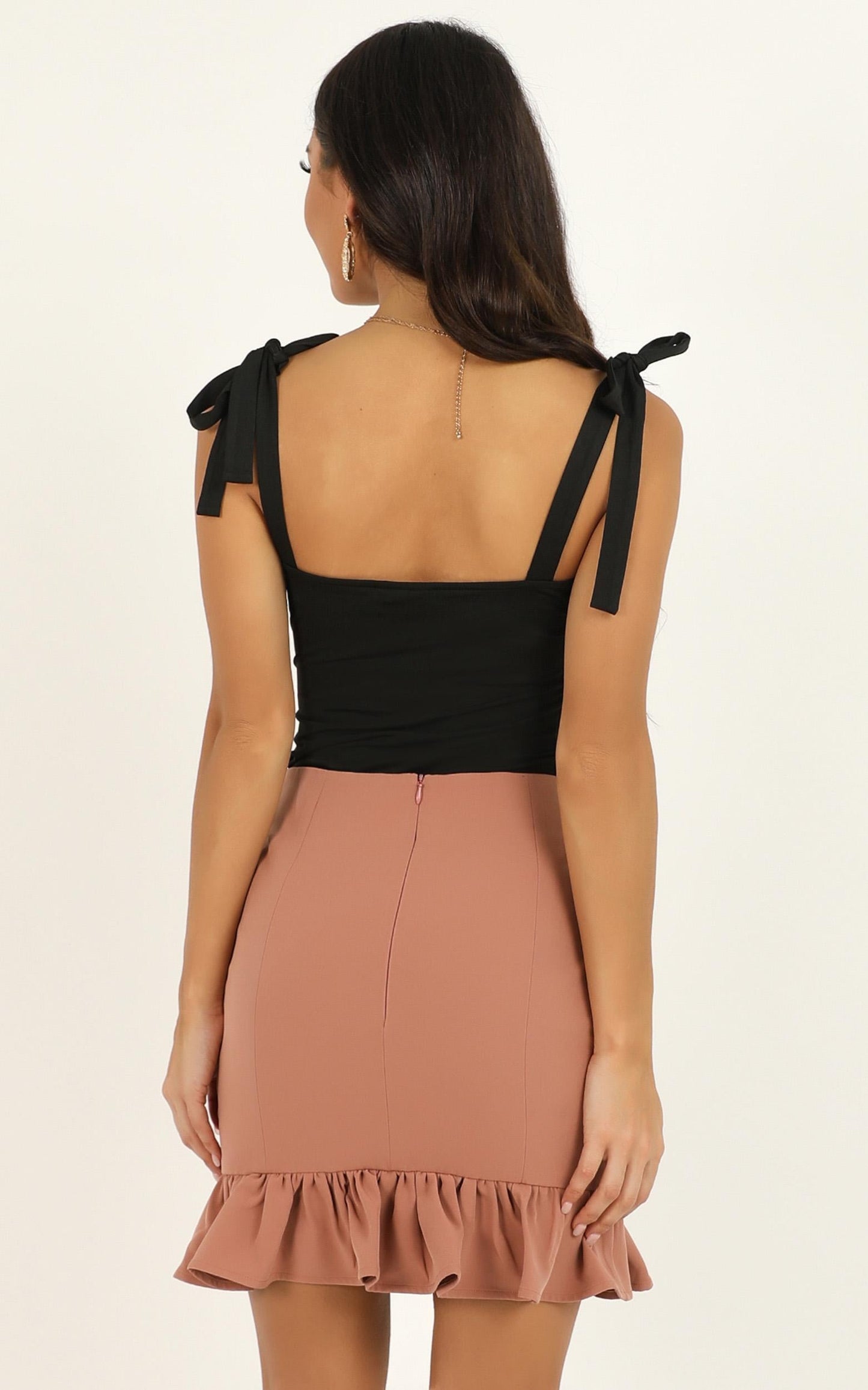 Small Town Way Skirt In Blush