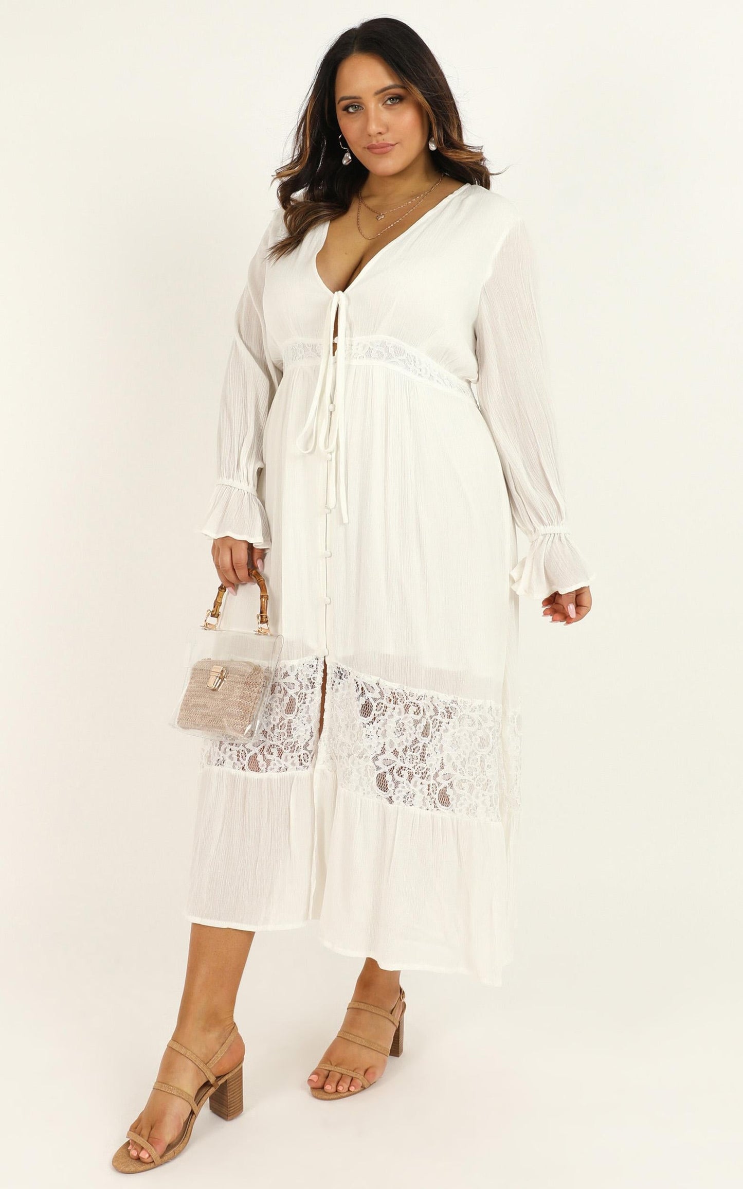 Smooth Sailer Dress In White