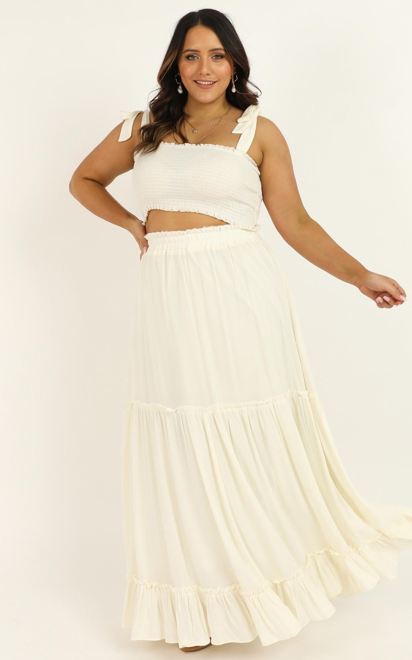 Settle The Score Two Piece Set In Cream