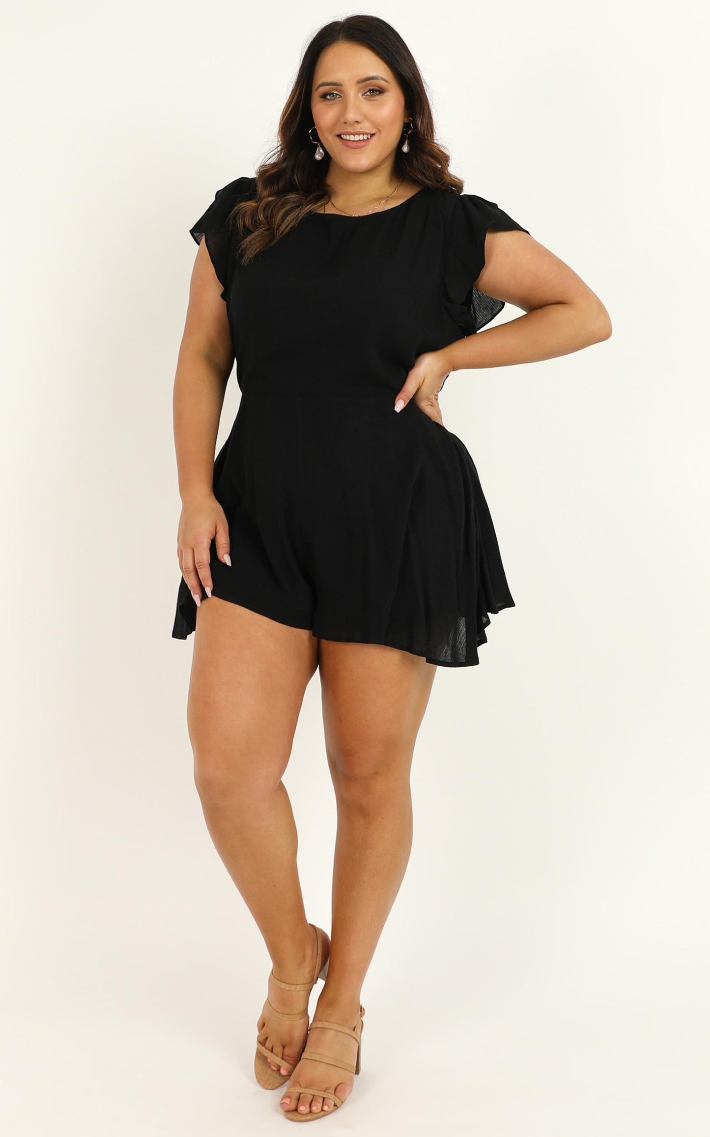 Fortunate Love Playsuit In Black