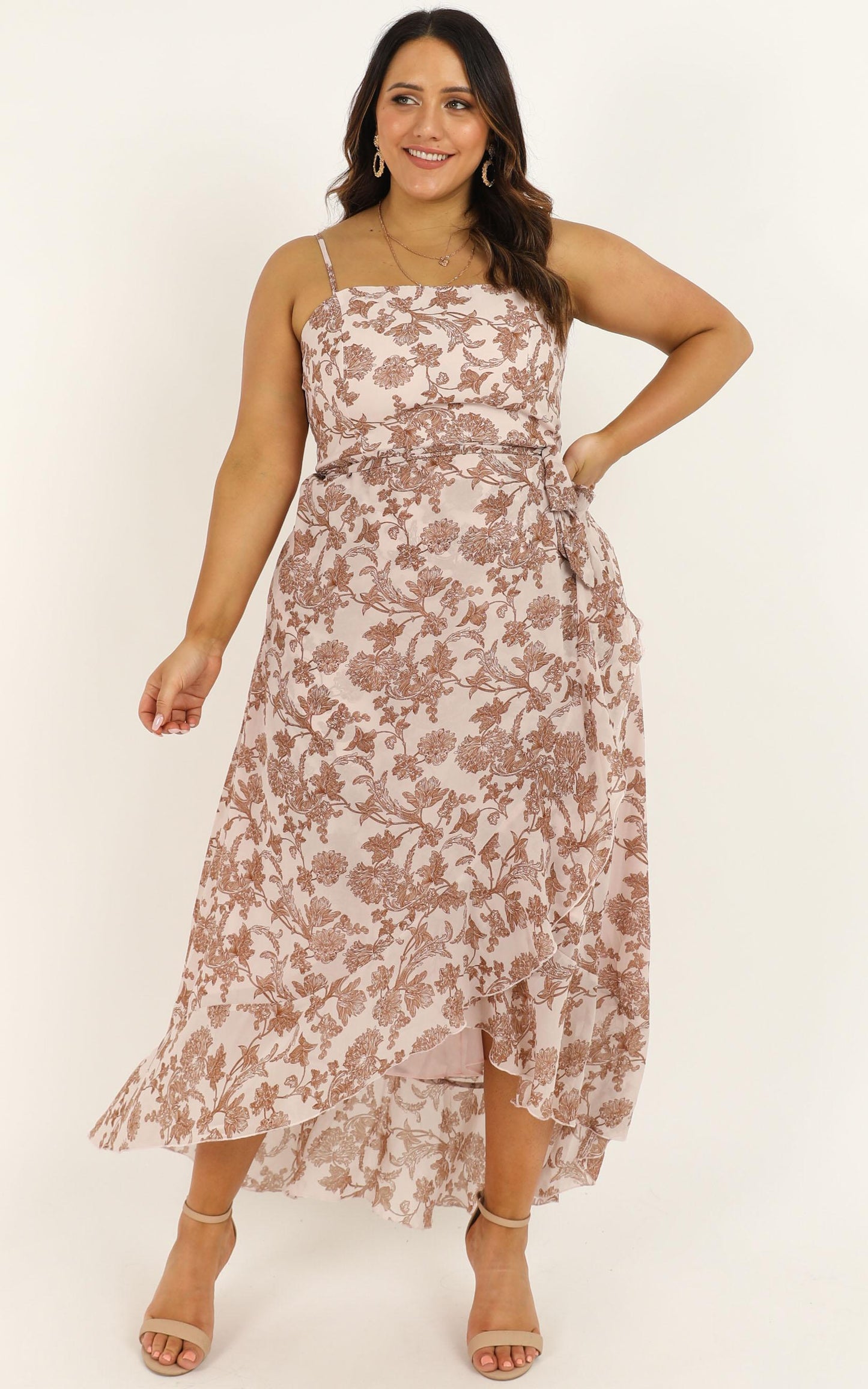 Be Good At It Dress In Off White Floral