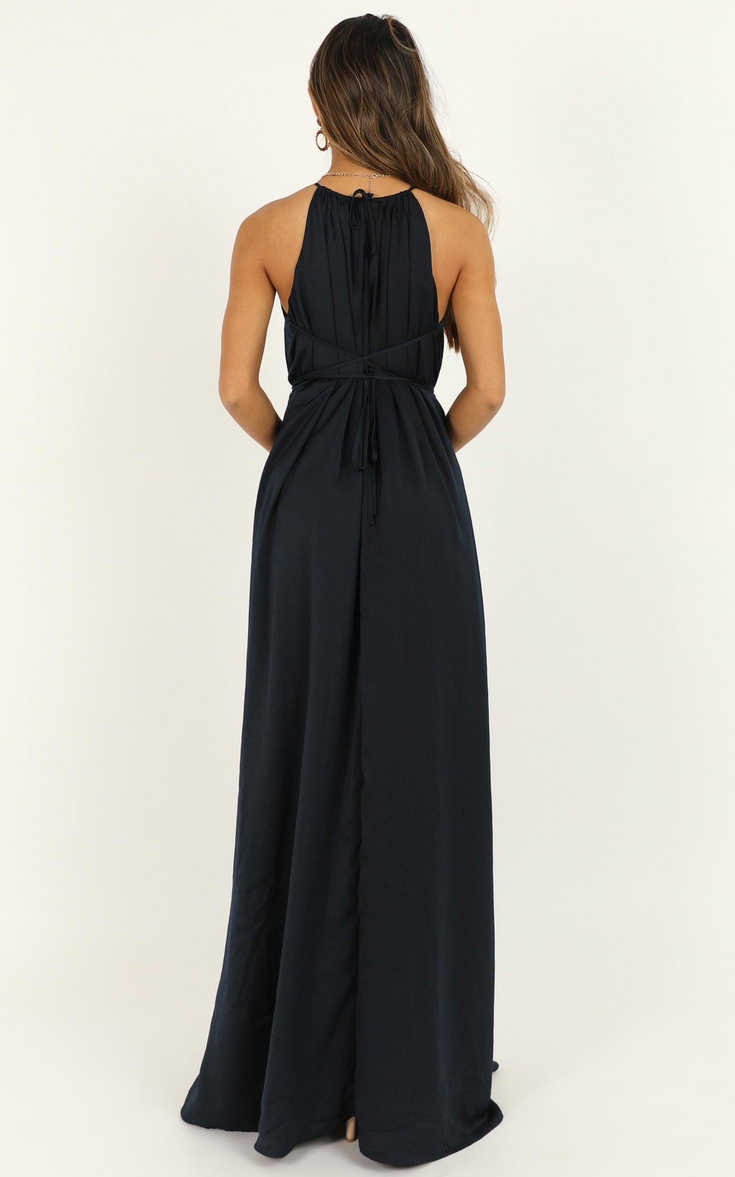 Graceful Dancer Dress In Navy