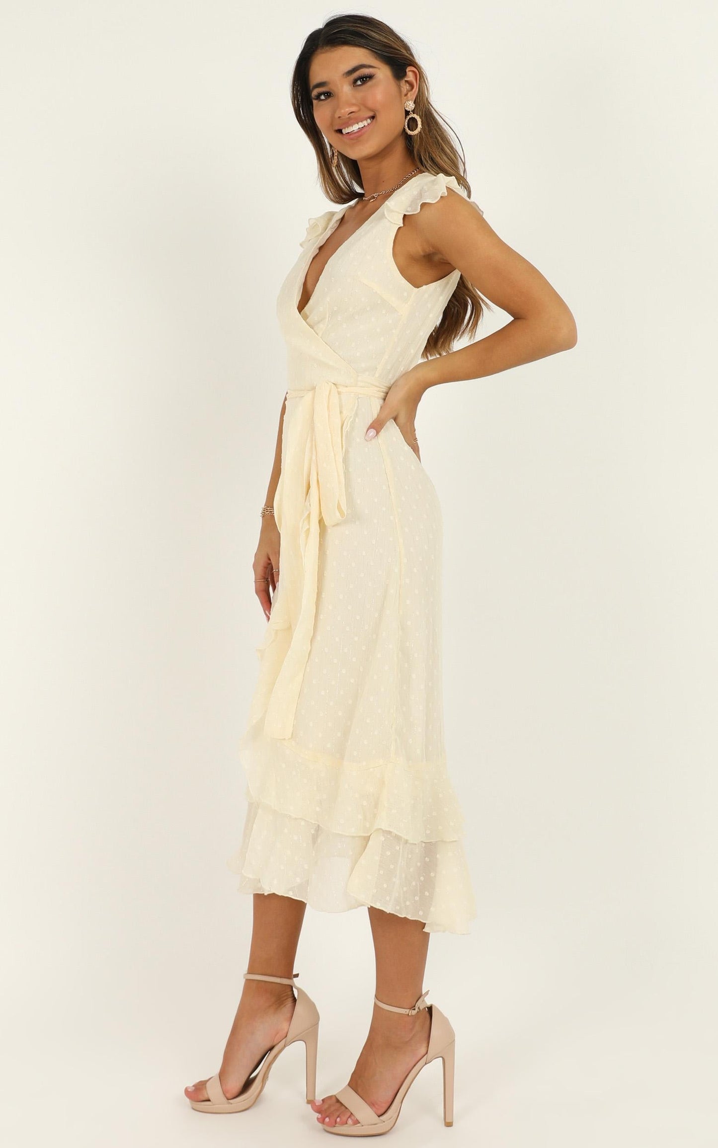 Let It Go Dress In Cream