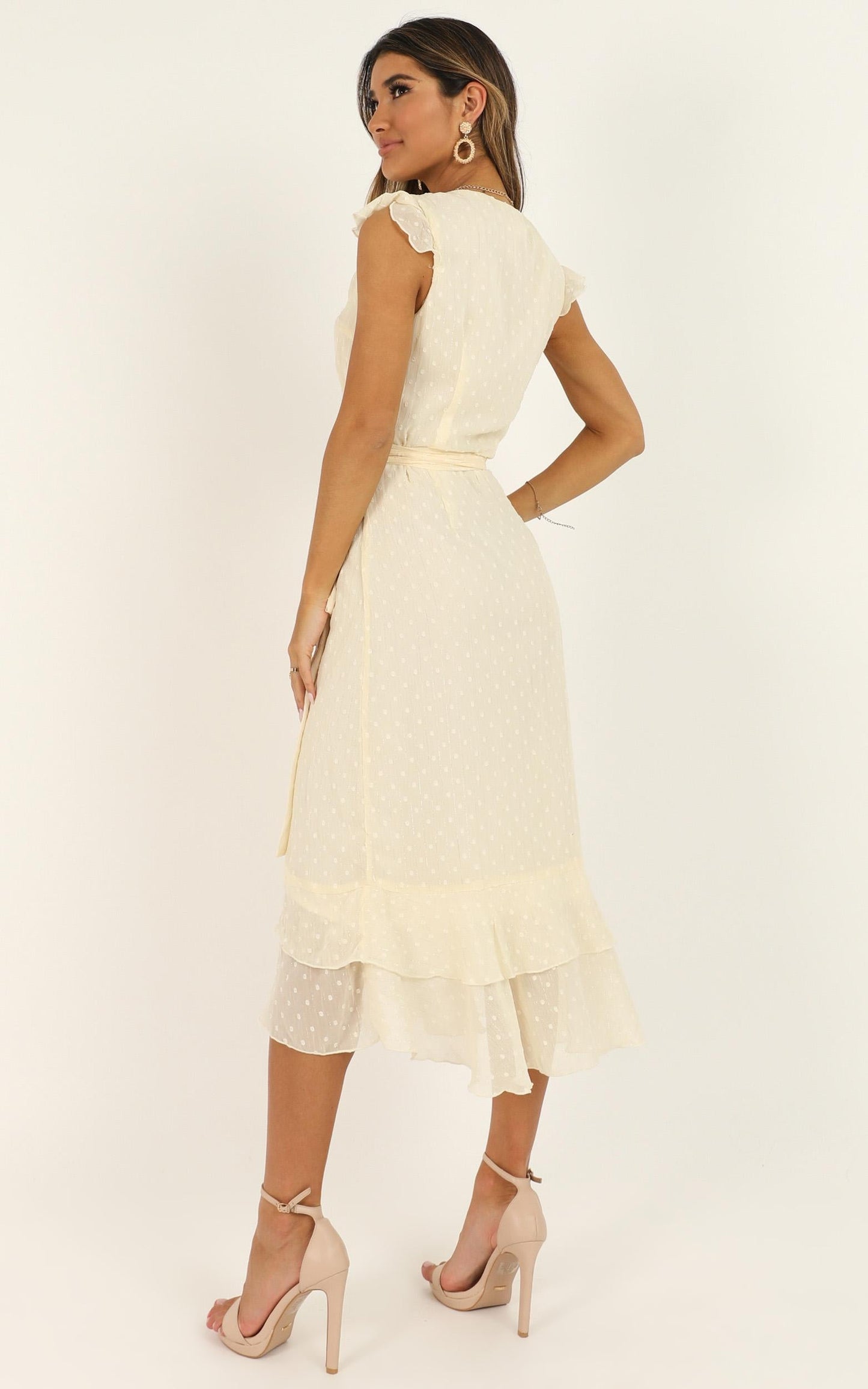 Let It Go Dress In Cream
