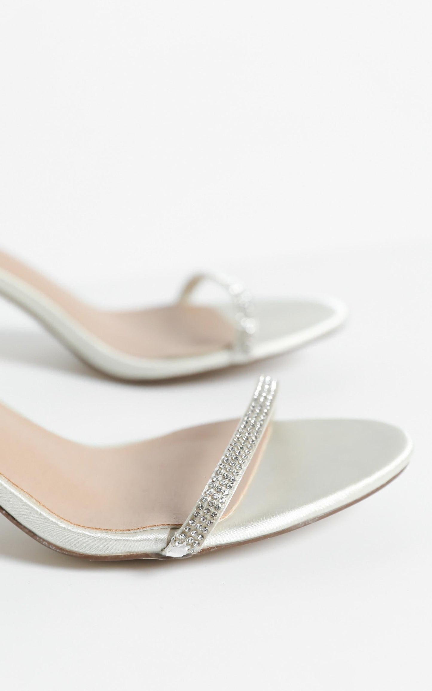 Therapy - Glimmer Heels in Champagne Satin
