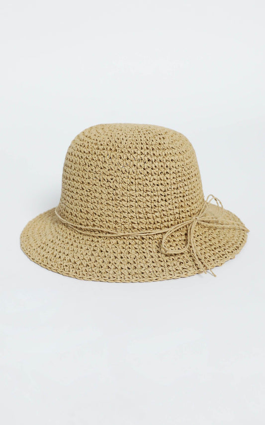 Bijou Staw Hat in Beige
