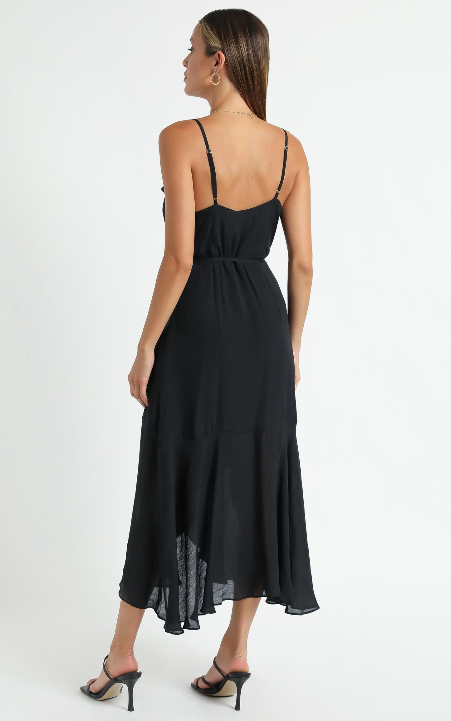 Minkpink - Merindah Midi Wrap Dress in Black