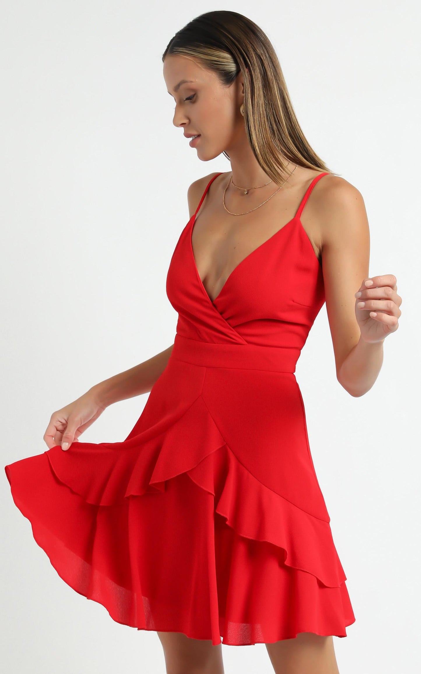 Feels Like Love Dress in Red