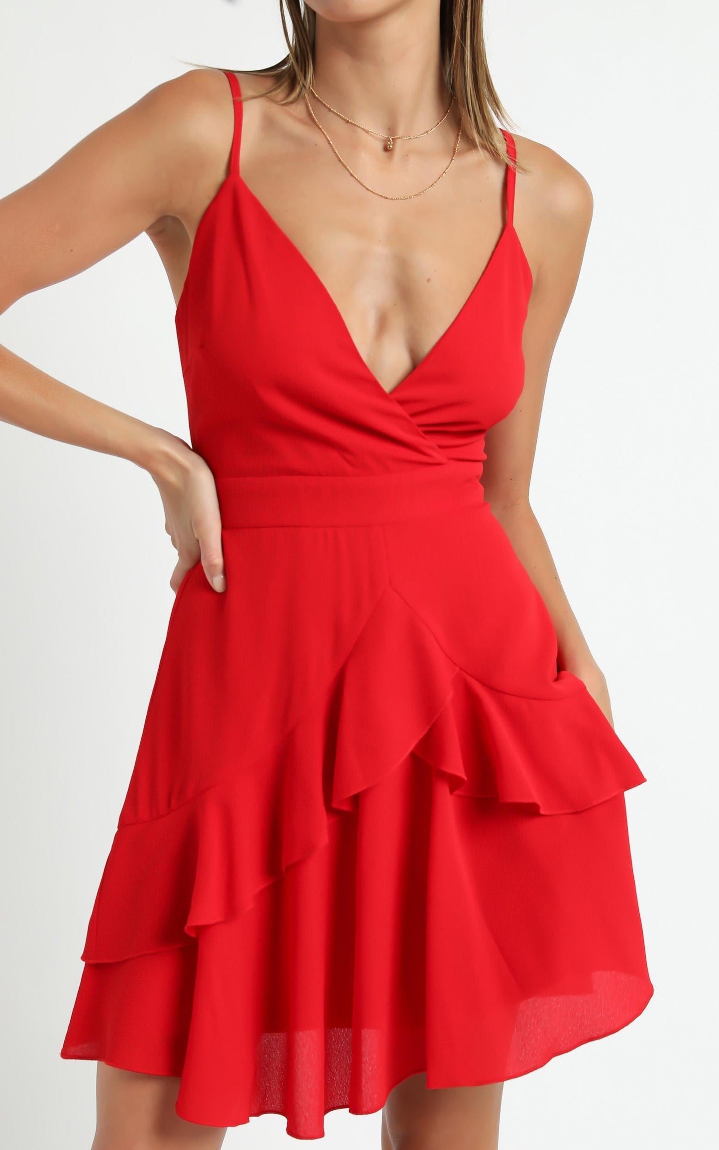 Feels Like Love Dress in Red