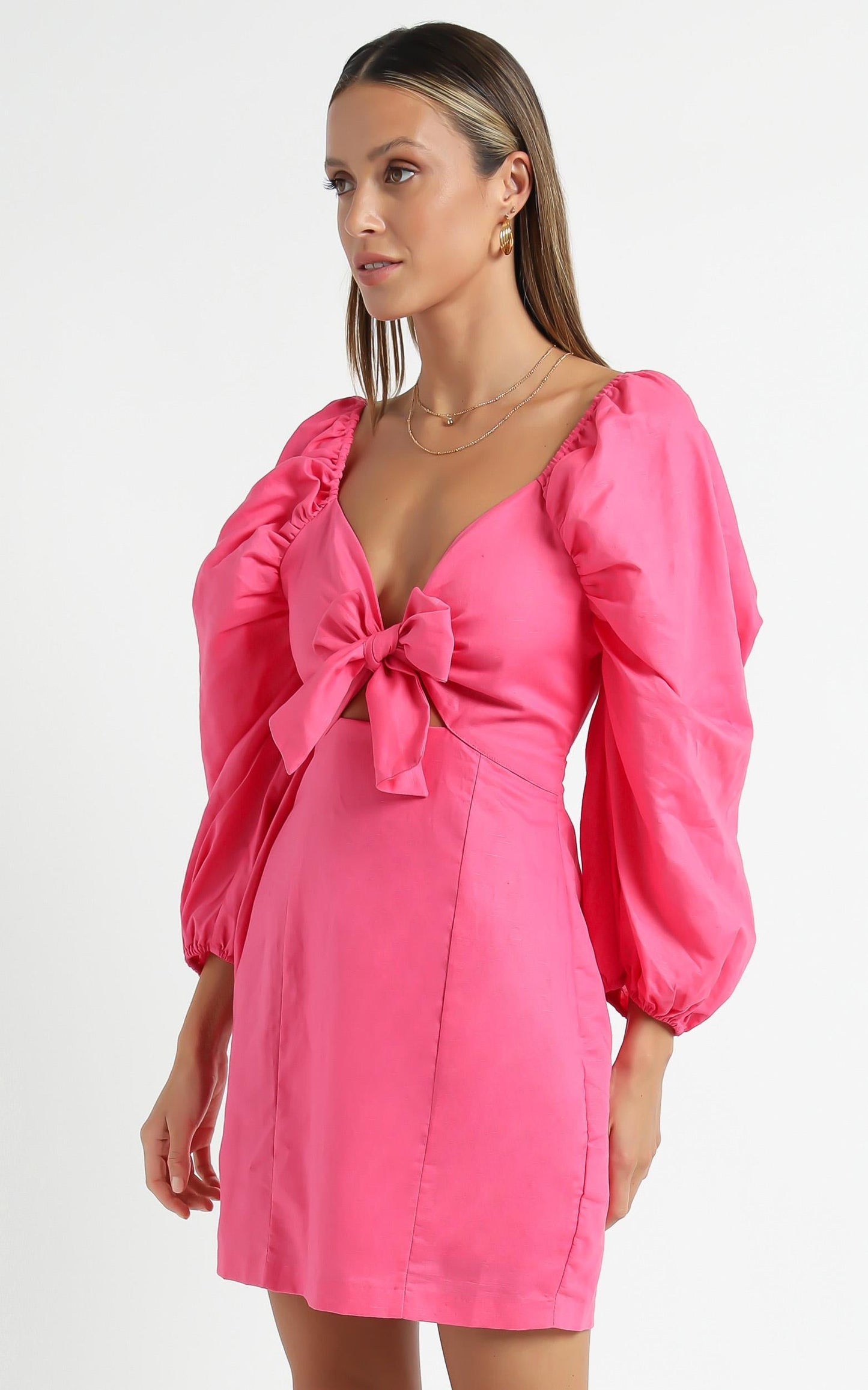 Minkpink - Aubrey Mini Dress in Hot Pink