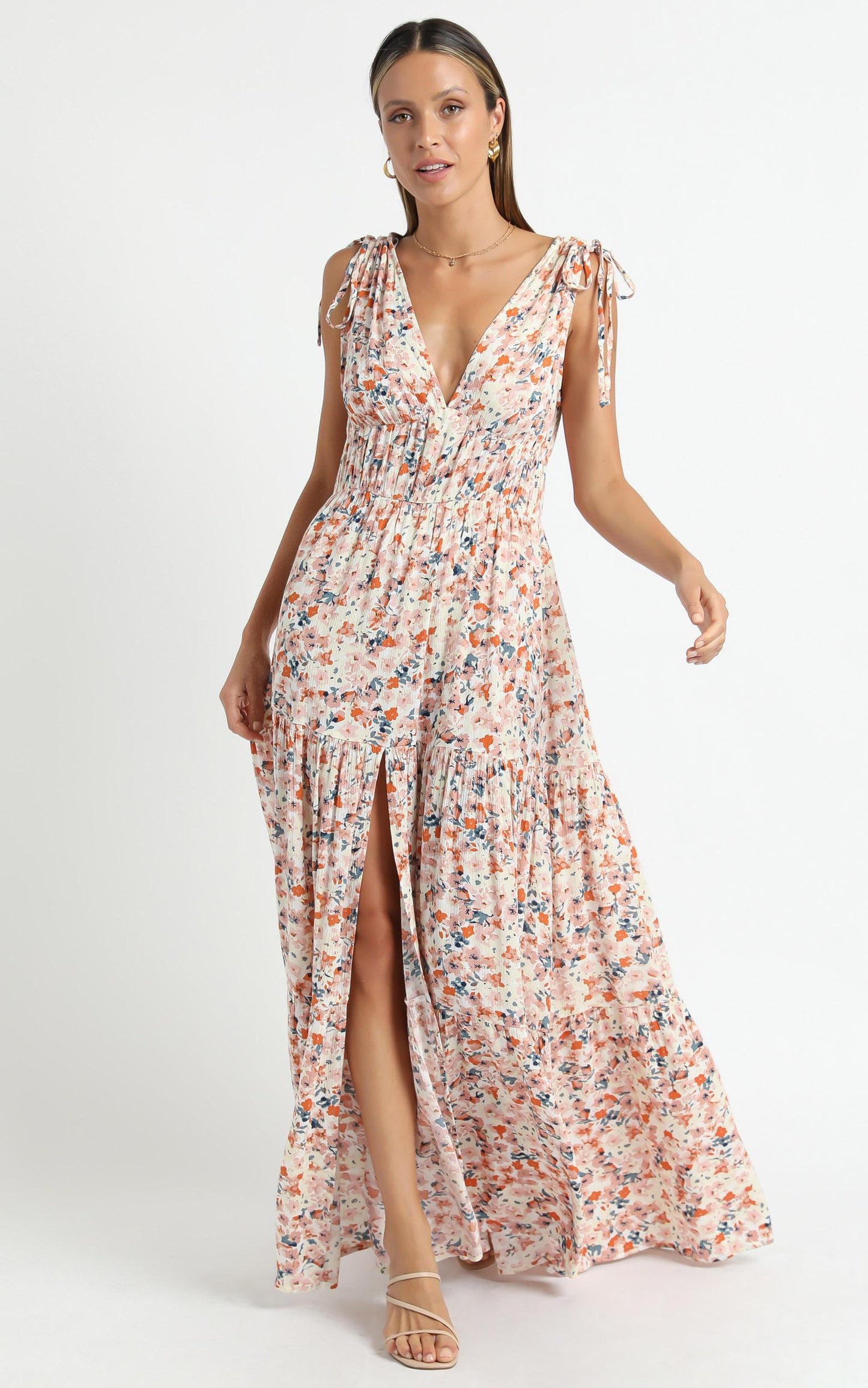 Minkpink - Samaria Sun Tiered Maxi Dress in Samaria