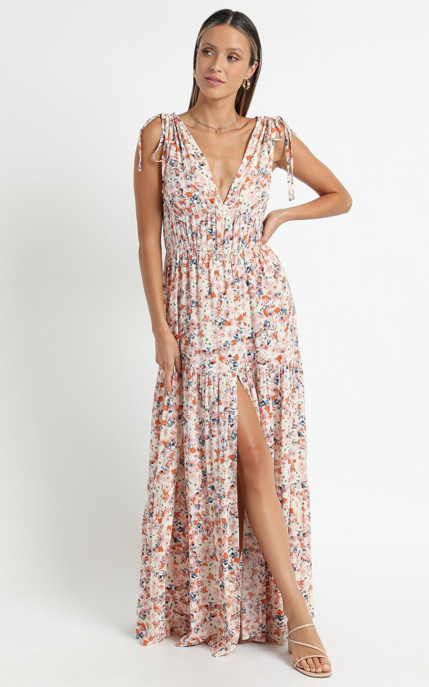 Minkpink - Samaria Sun Tiered Maxi Dress in Samaria