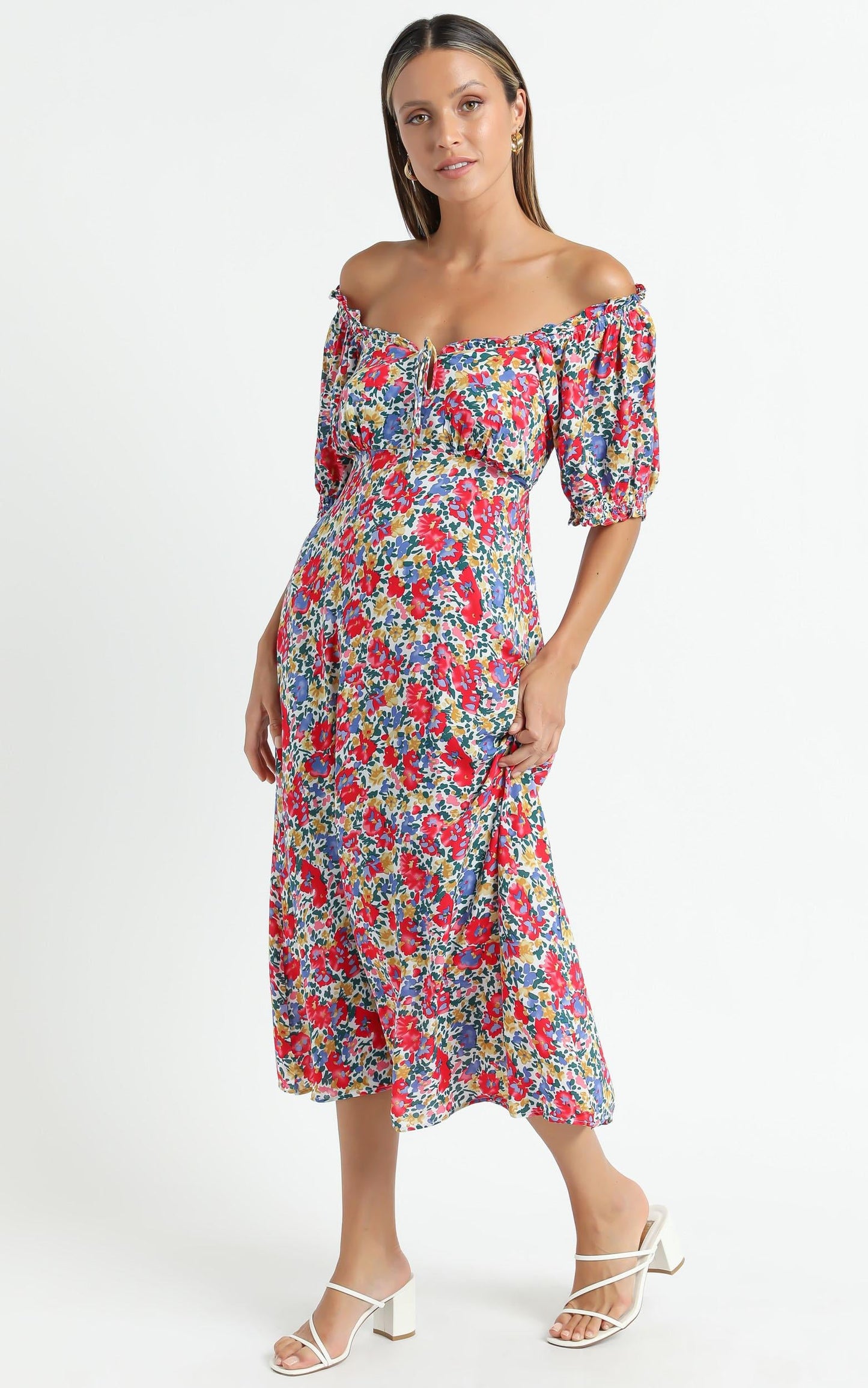 Louisiana Dress in Multi Floral
