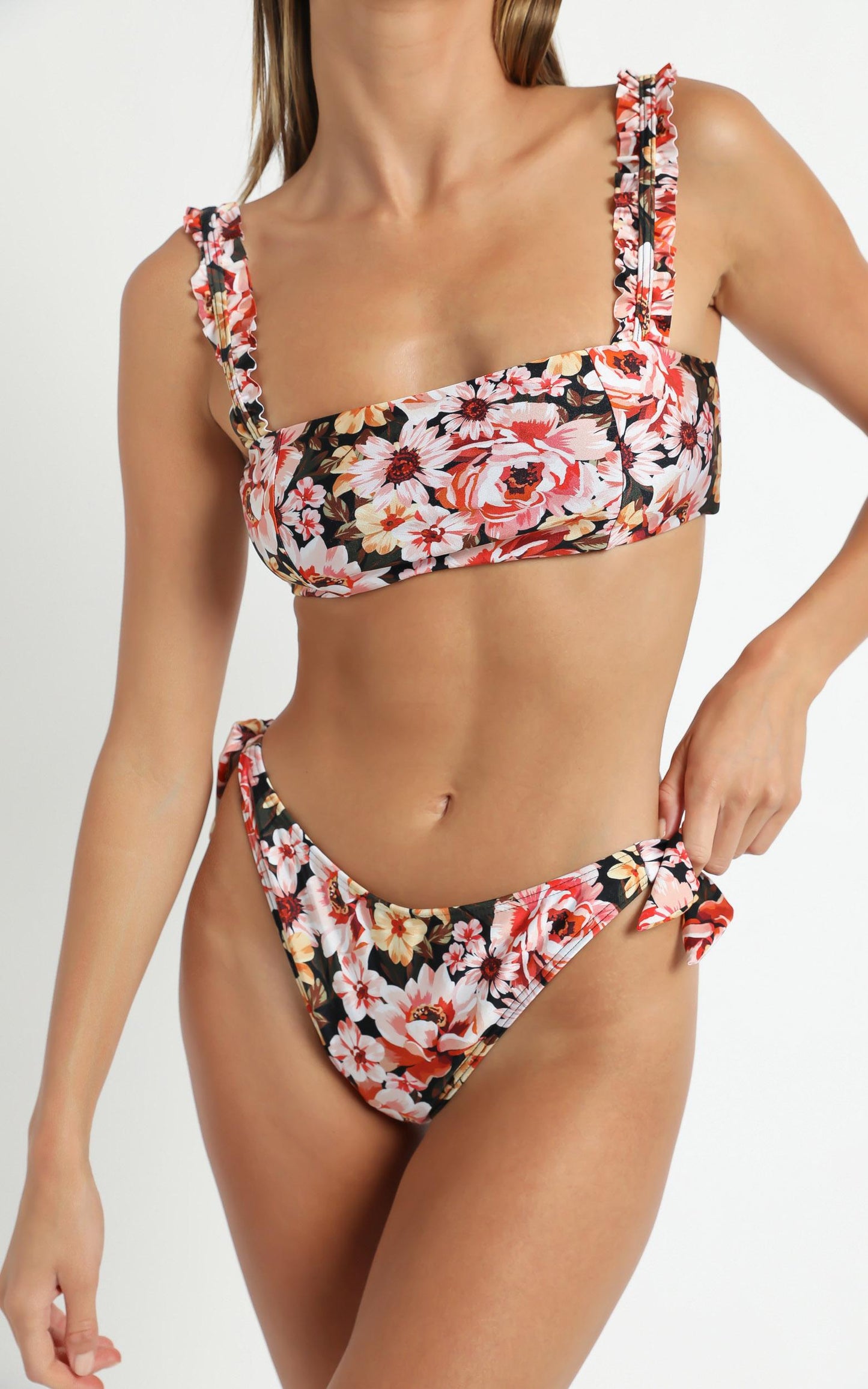 Minkpink Swim - Beaufille Mid Tie Side Bottoms in Beaufille