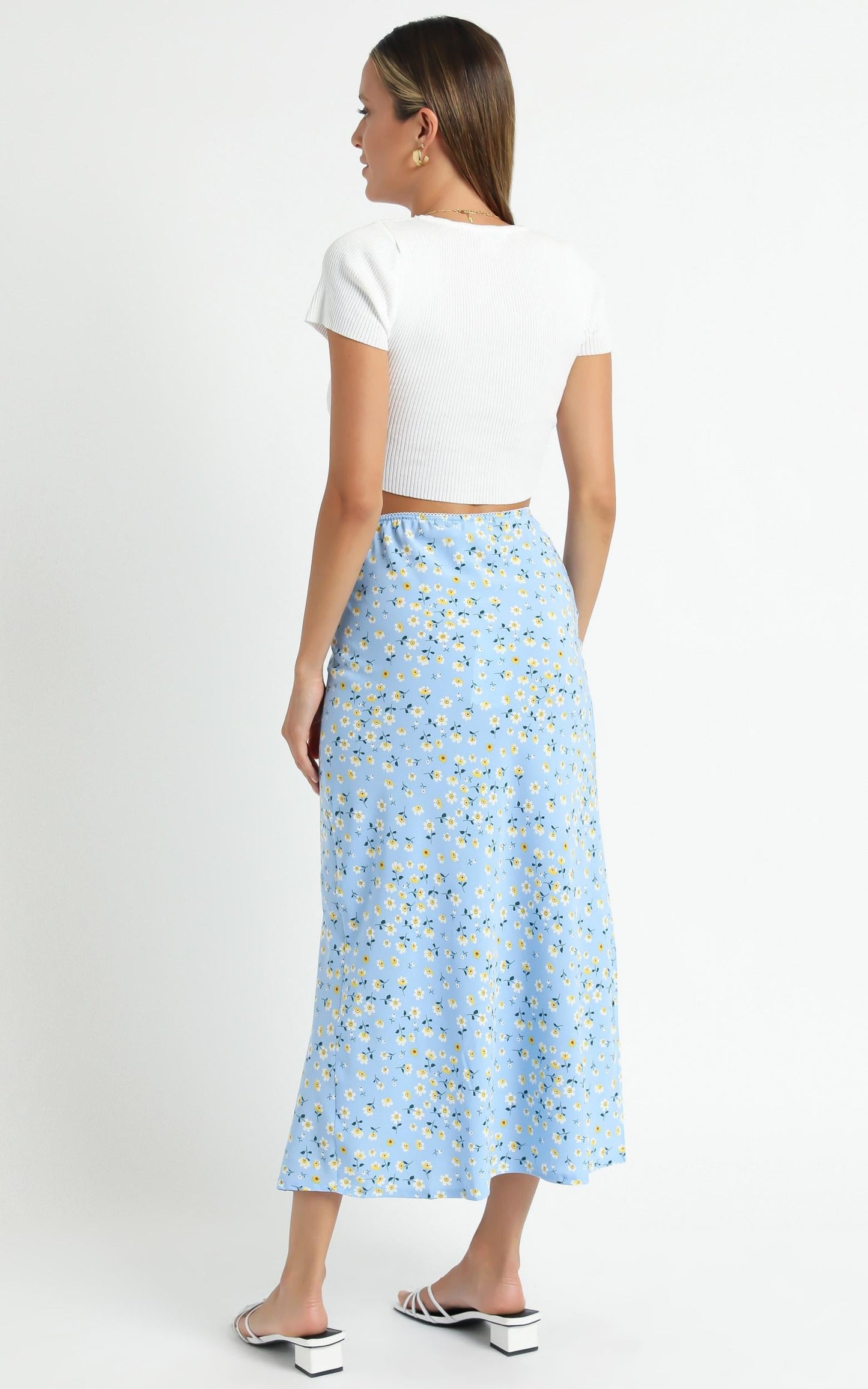 Massachusetts Skirt in Blue Floral