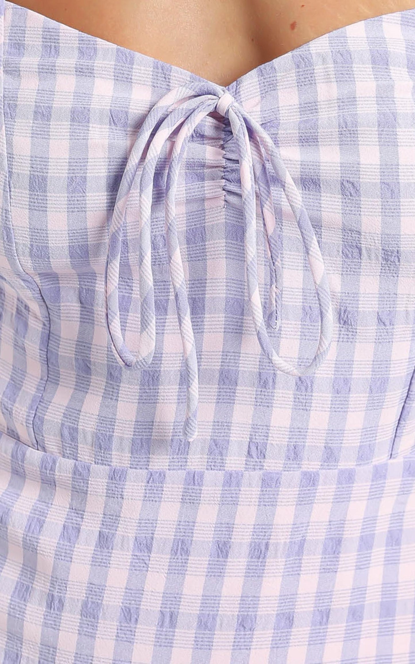 Fifi Dress in Purple Check