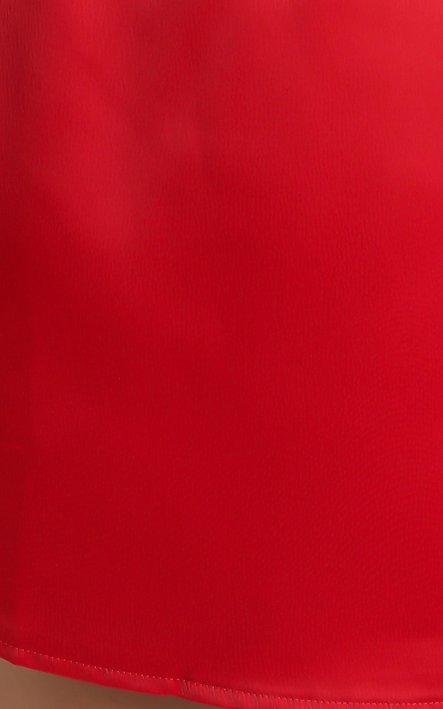 Stop Thinking About It Dress in Red Satin