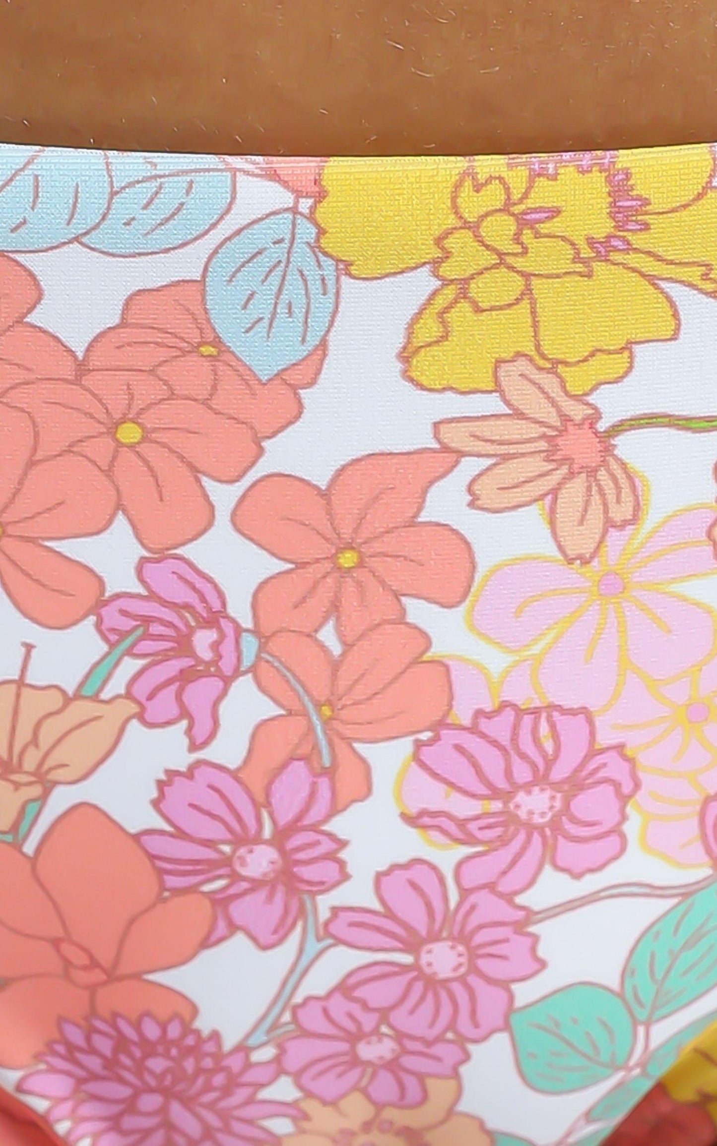 Lilah Bikini Bottoms in Flower Field