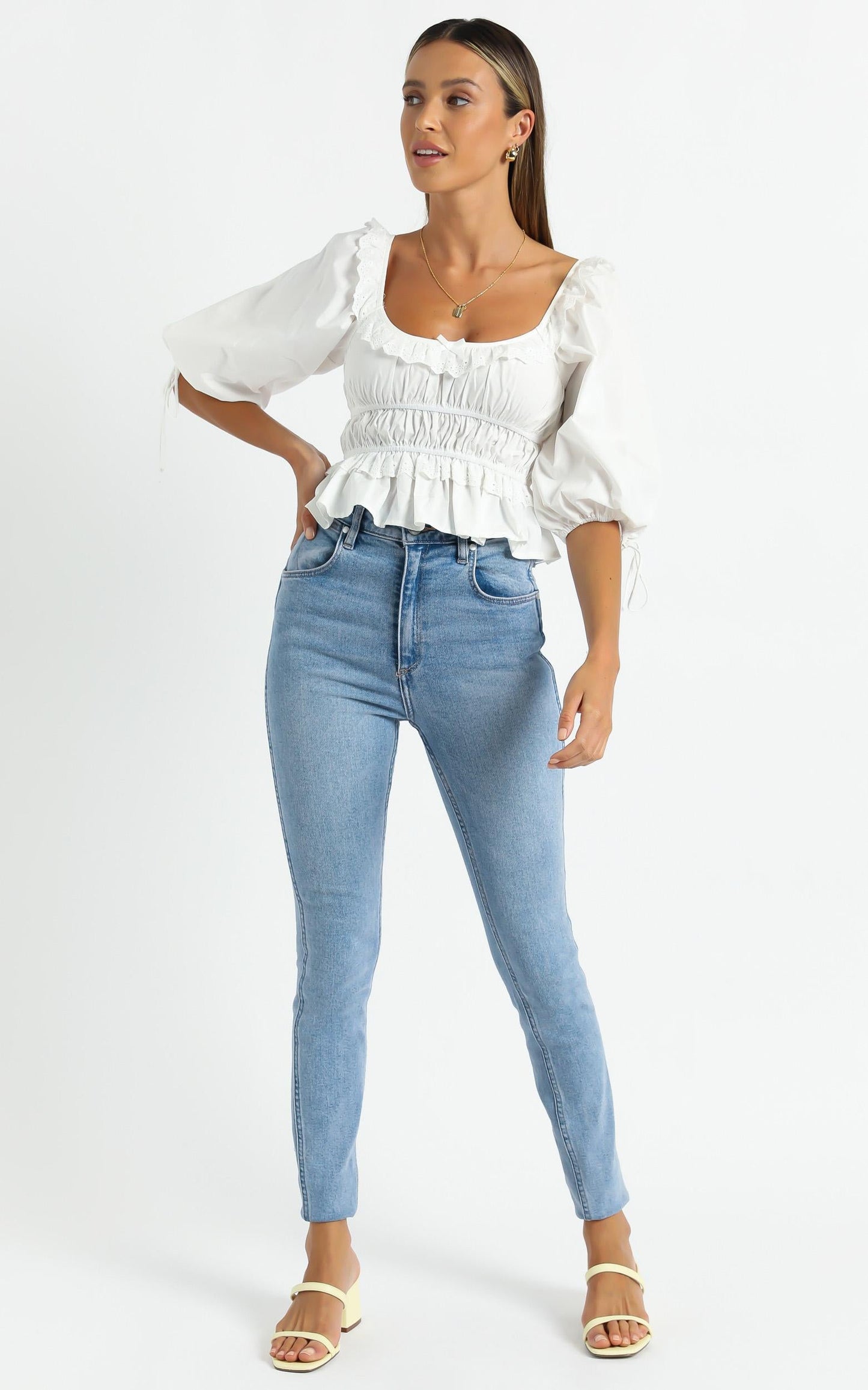 Arizona Top in White