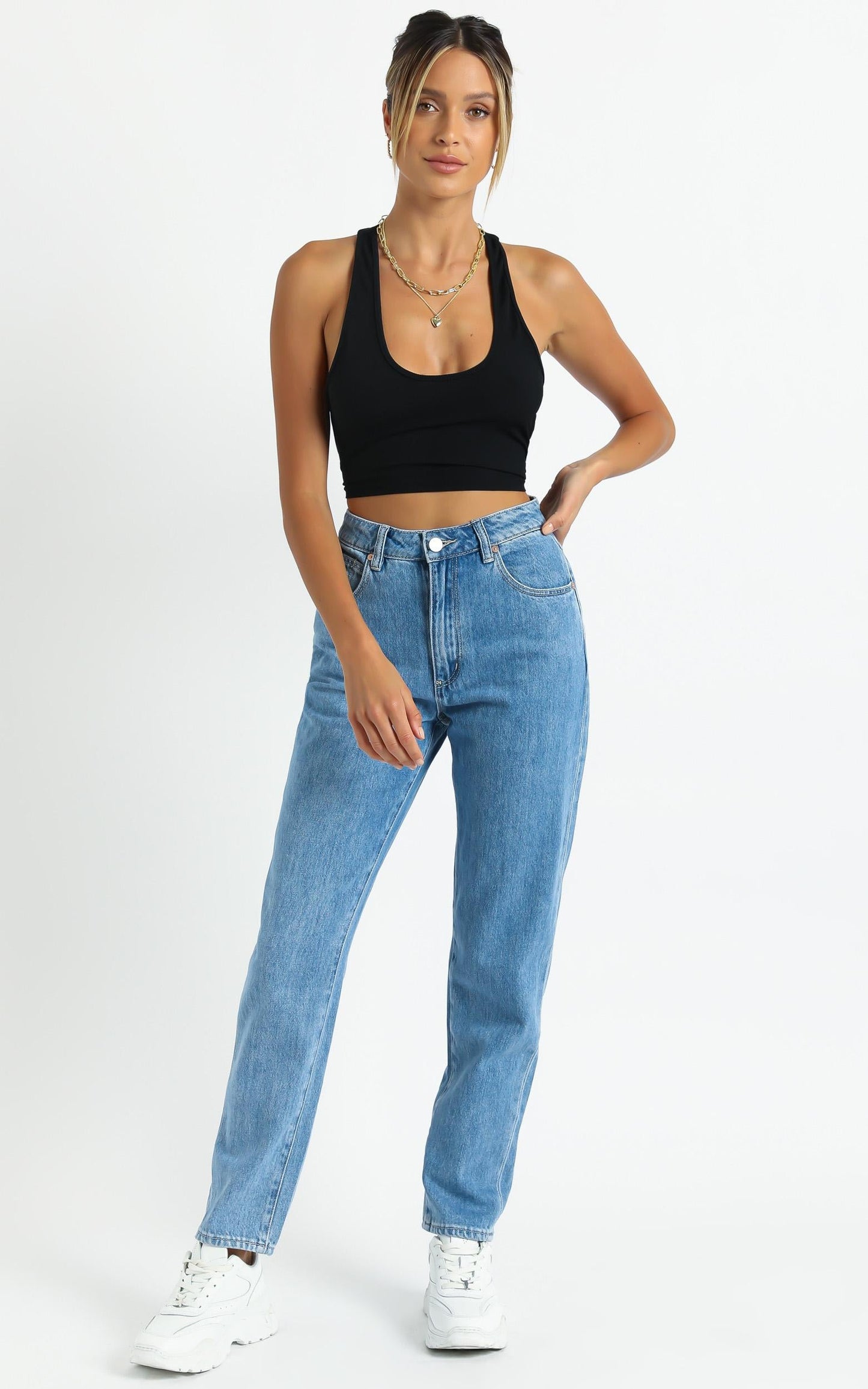 Abrand - A 94 High Slim Jean in Floretta