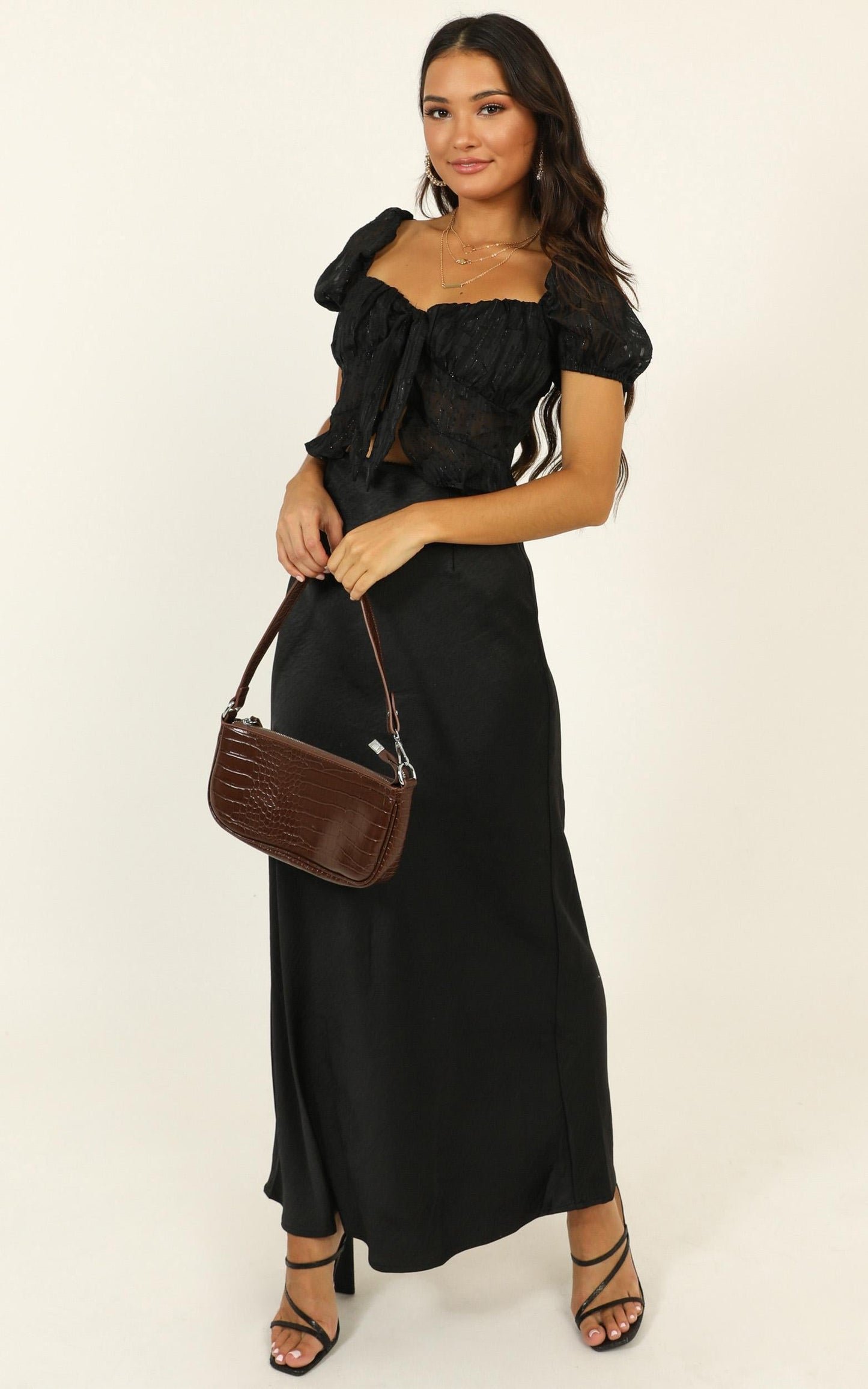 For The First Time Top In Black