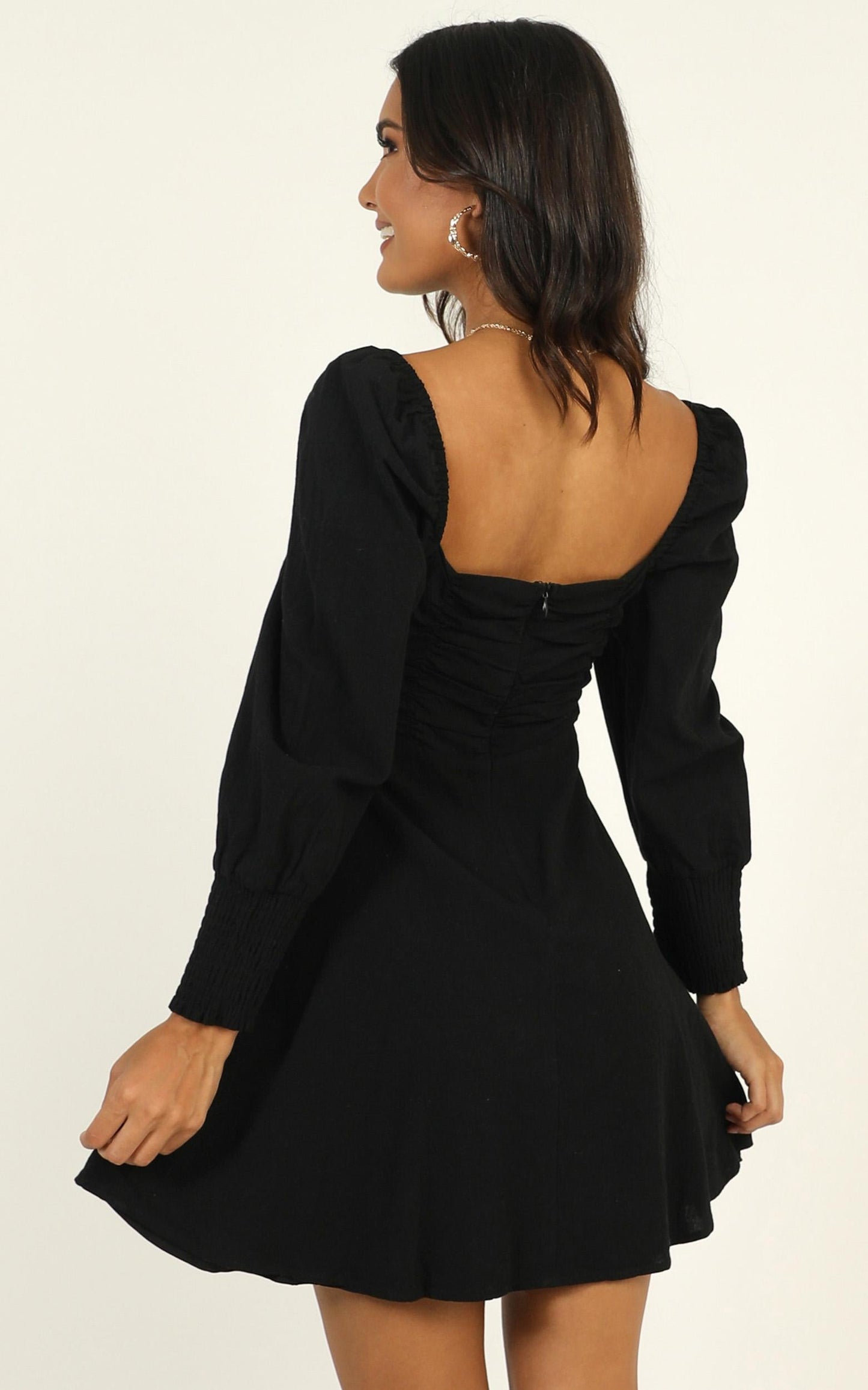Parisian Picnic Dress In Black